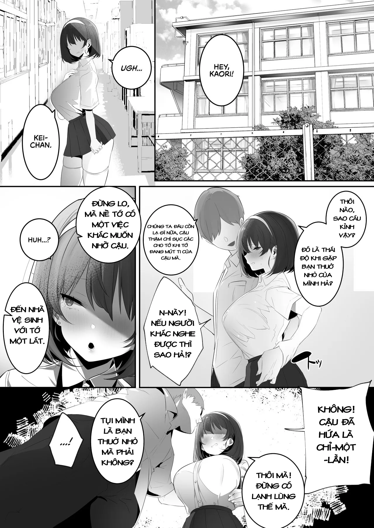 HentaiVN.net - Ảnh 17 - Cô Bạn Thuở Nhỏ Dú To Dễ Dụ! [Kareshi Mochi no Kyonyuu Osananajimi o NTR Nakadashi Suru Hon] - Oneshot