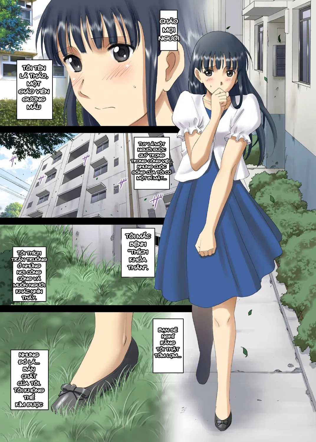 HentaiVN.net - Ảnh 5 - Cô giáo kì lạ của tôi [Roshutsu Otome Chichi Comic] - Chương 1: cô dạy em bao điều lạ.