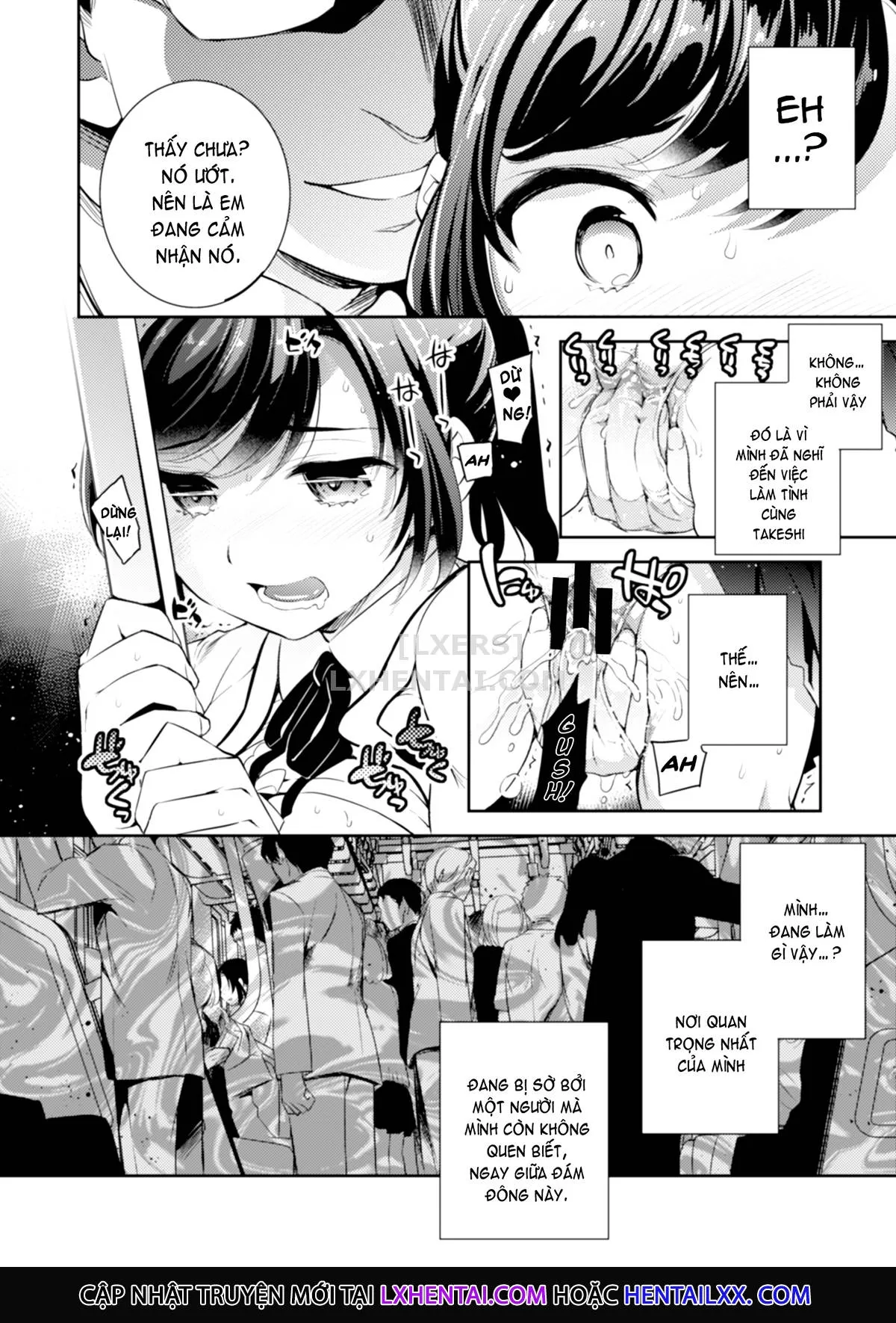 HentaiVN.net - Ảnh 11 - Sayuri - Kareshi to Hatsu H Mokuzen ni Chikan ni NTR-reta Shoujo - Chap 1