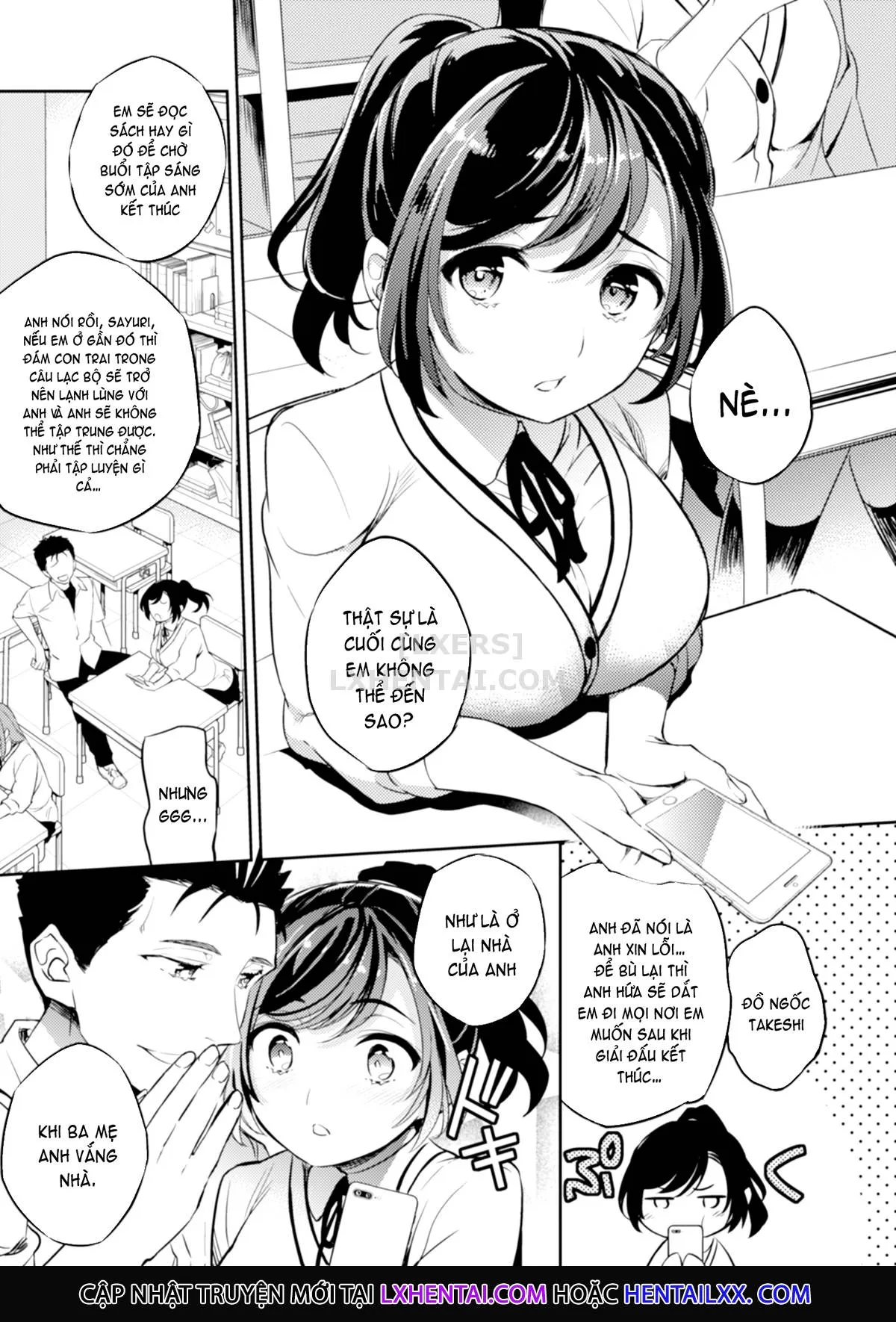 HentaiVN.net - Ảnh 4 - Sayuri - Kareshi to Hatsu H Mokuzen ni Chikan ni NTR-reta Shoujo - Chap 1