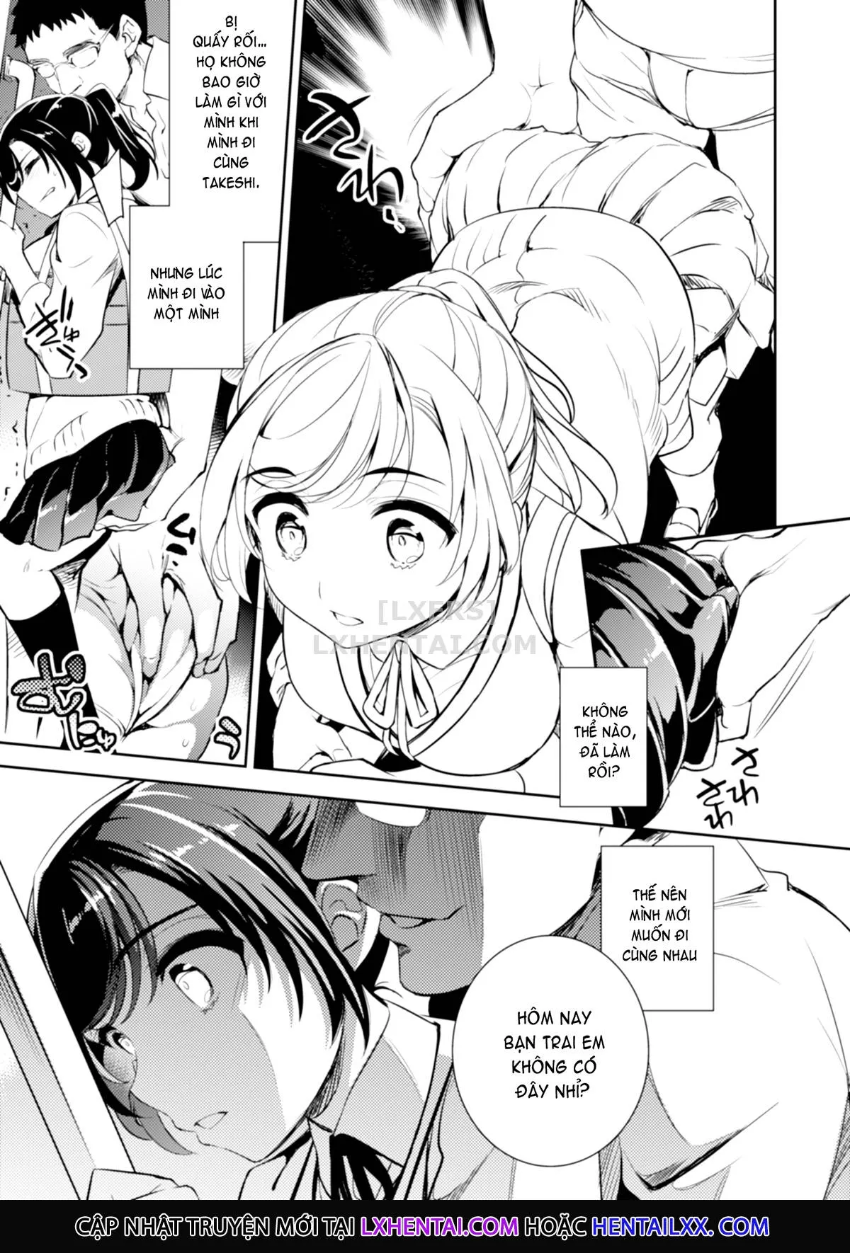 HentaiVN.net - Ảnh 8 - Sayuri - Kareshi to Hatsu H Mokuzen ni Chikan ni NTR-reta Shoujo - Chap 1