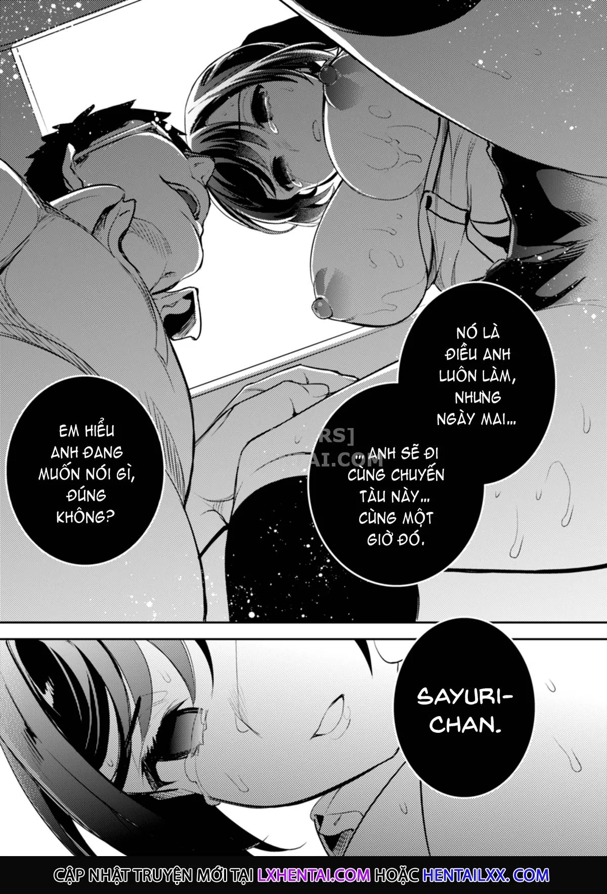 HentaiVN.net - Ảnh 24 - Sayuri - Kareshi to Hatsu H Mokuzen ni Chikan ni NTR-reta Shoujo - Chap 2 - A Girl Who Got Fucked In The Train Station Bathroom