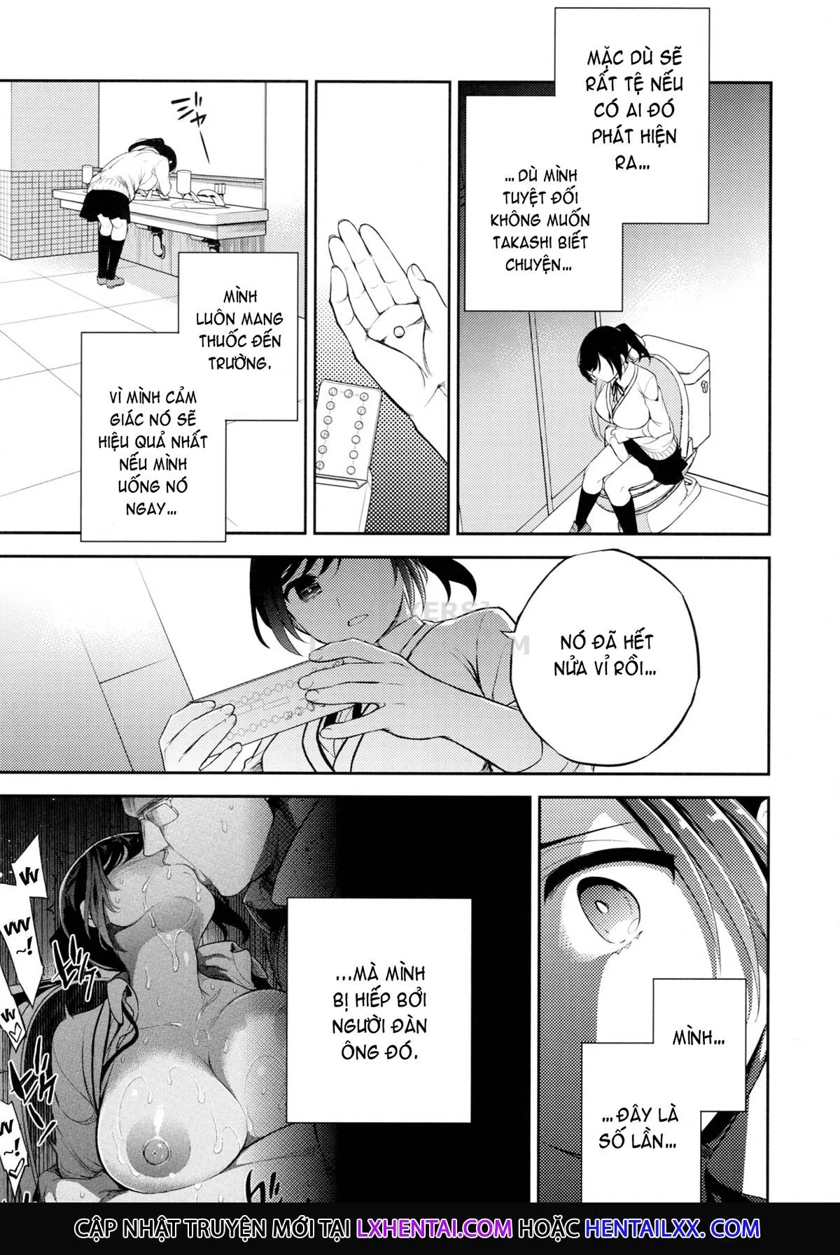 HentaiVN.net - Ảnh 20 - Sayuri - Kareshi to Hatsu H Mokuzen ni Chikan ni NTR-reta Shoujo - Chap 3 ~The Girl Whos Getting Fucked So Much Her Body Is Changing In Lewd Ways