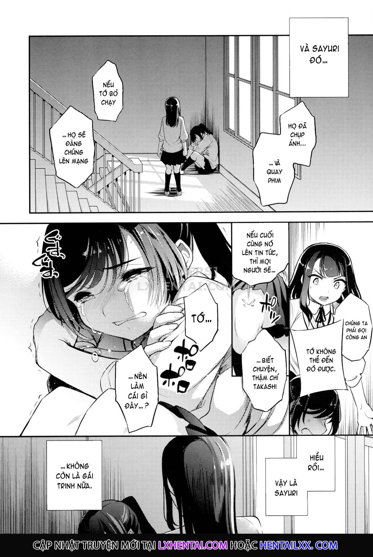 HentaiVN.net - Ảnh 5 - Sayuri - Kareshi to Hatsu H Mokuzen ni Chikan ni NTR-reta Shoujo - Chap 4 ~Getting Fucked With The Girl She Tried To Save