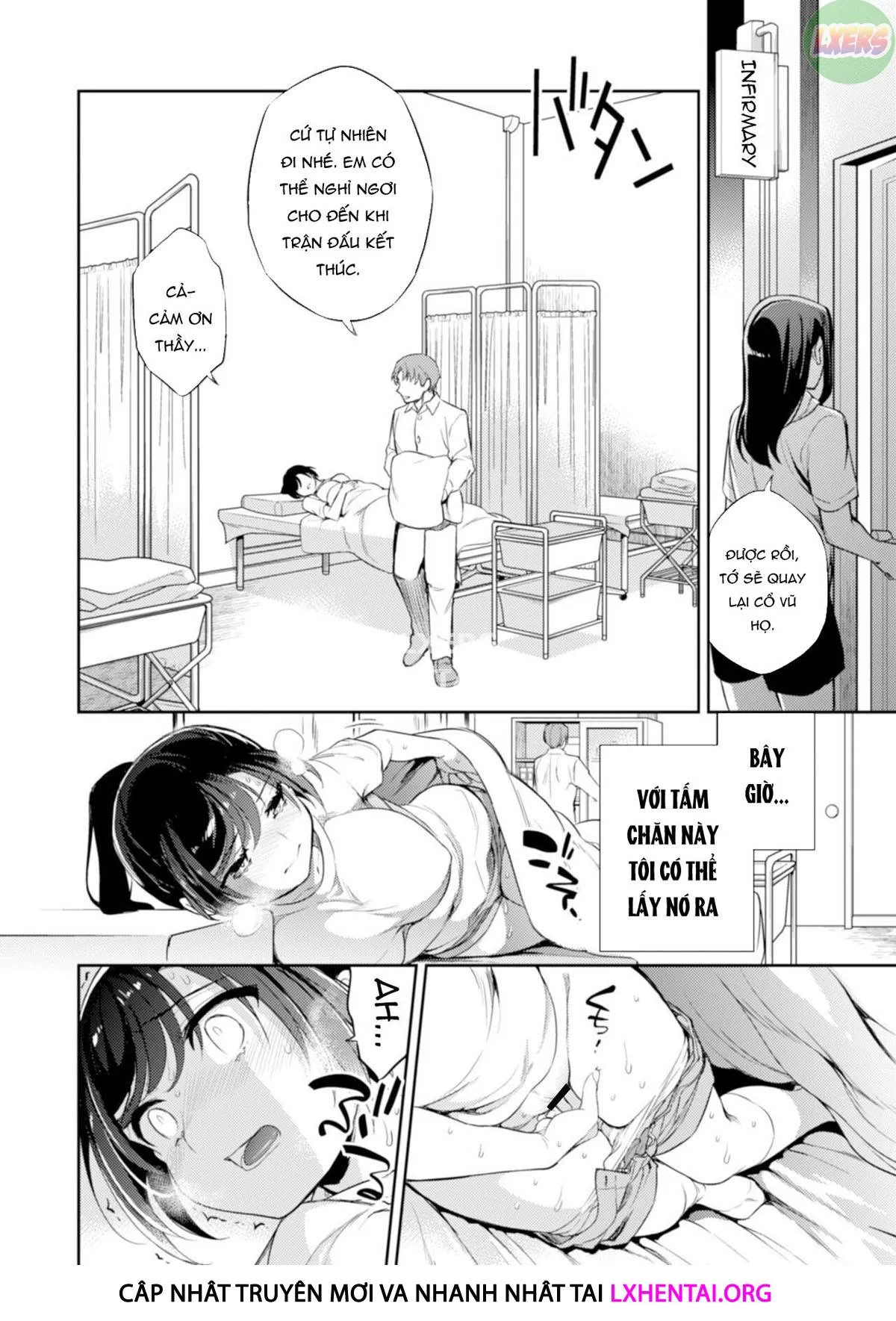 HentaiVN.net - Ảnh 9 - Sayuri - Kareshi to Hatsu H Mokuzen ni Chikan ni NTR-reta Shoujo - Chap 5 ~ What Happened With The Girl Who Went To Support Her Boyfriend