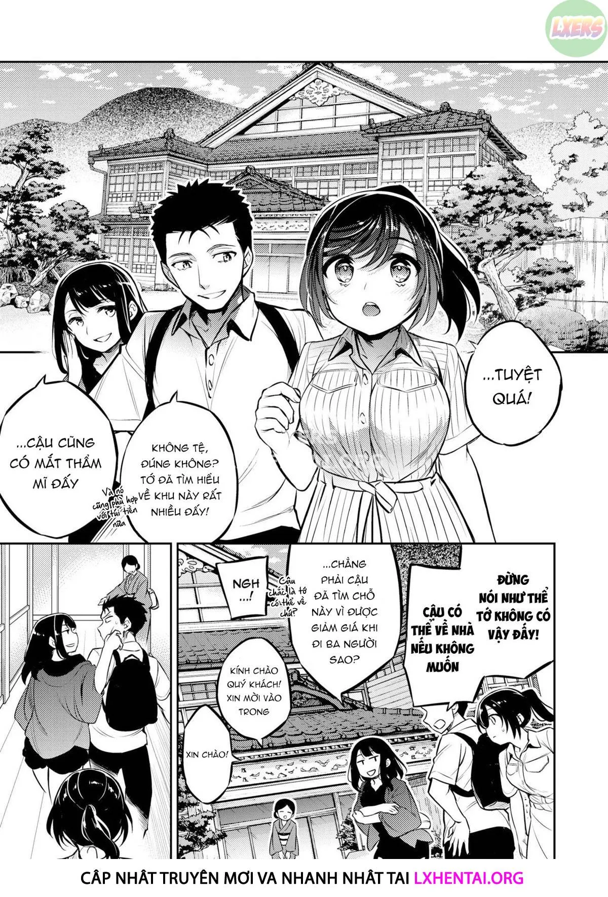 HentaiVN.net - Ảnh 3 - Sayuri - Kareshi to Hatsu H Mokuzen ni Chikan ni NTR-reta Shoujo - Chap 6 - While She is NTRing Her Boyfriend He is Busy Fucking Her Best Friend