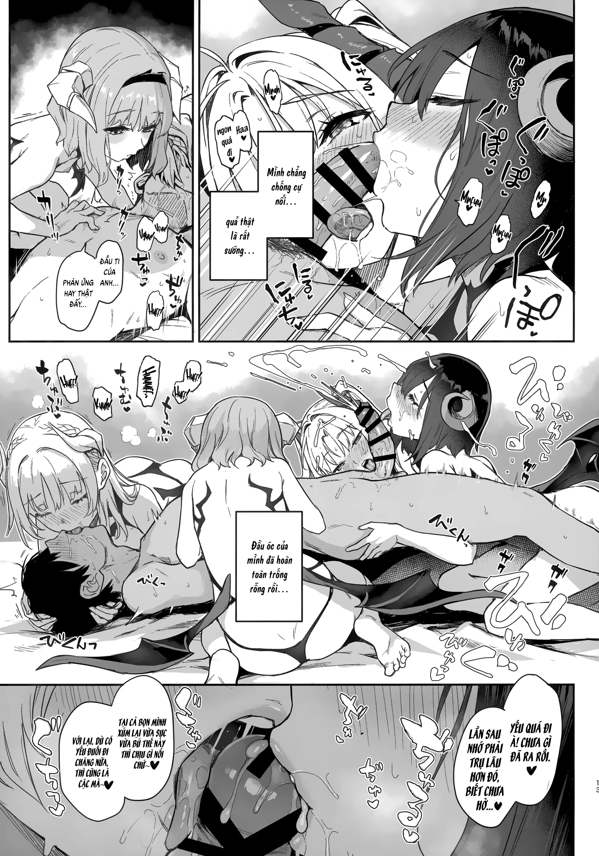 HentaiVN.net - Ảnh 12 - Succubus Seitokai Shiko Shiko Shikkoubu - Chương 1: Mion