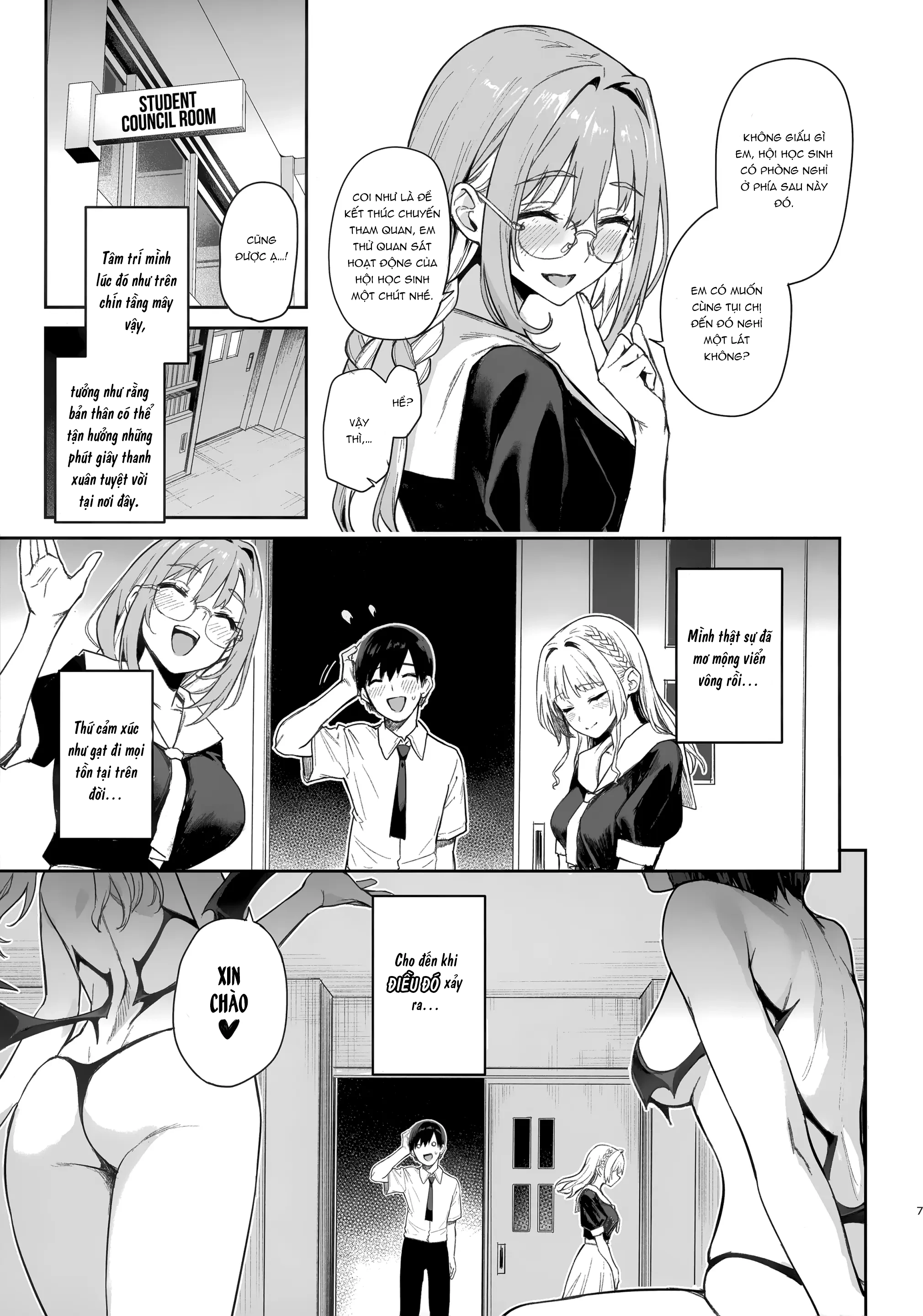 HentaiVN.net - Ảnh 6 - Succubus Seitokai Shiko Shiko Shikkoubu - Chương 1: Mion