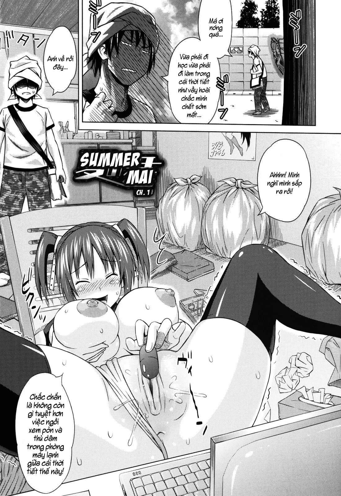 HentaiVN.net - Ảnh 3 - Asobare Dear Sex Friend [あそばれ Dear Sex Friend] - [Phần II: Summer Mal] Chap 1: Việc làm thêm...