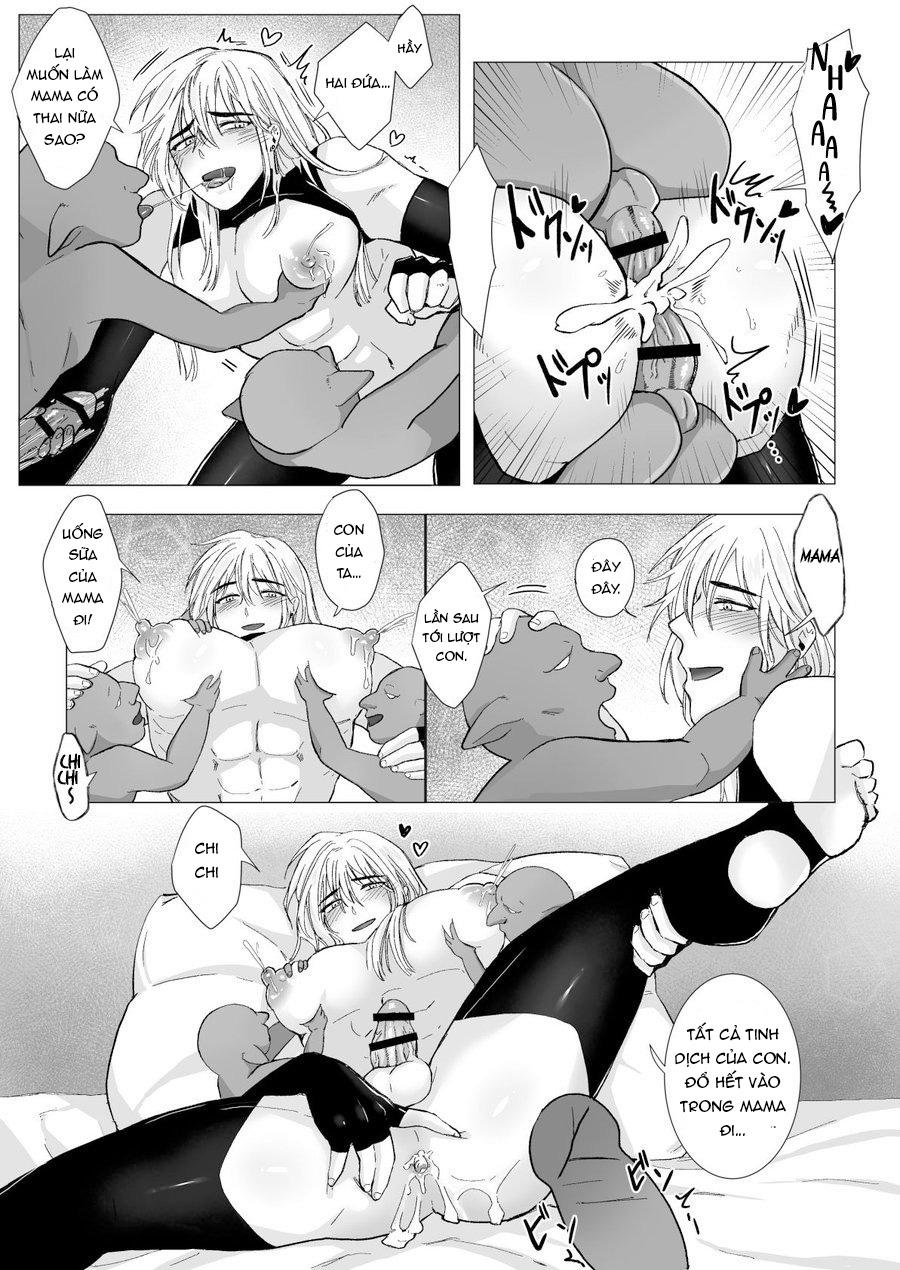 HentaiVN.net - Ảnh 38 - Kỵ sĩ vú bò trở thành mẹ bầy goblin - oneshot