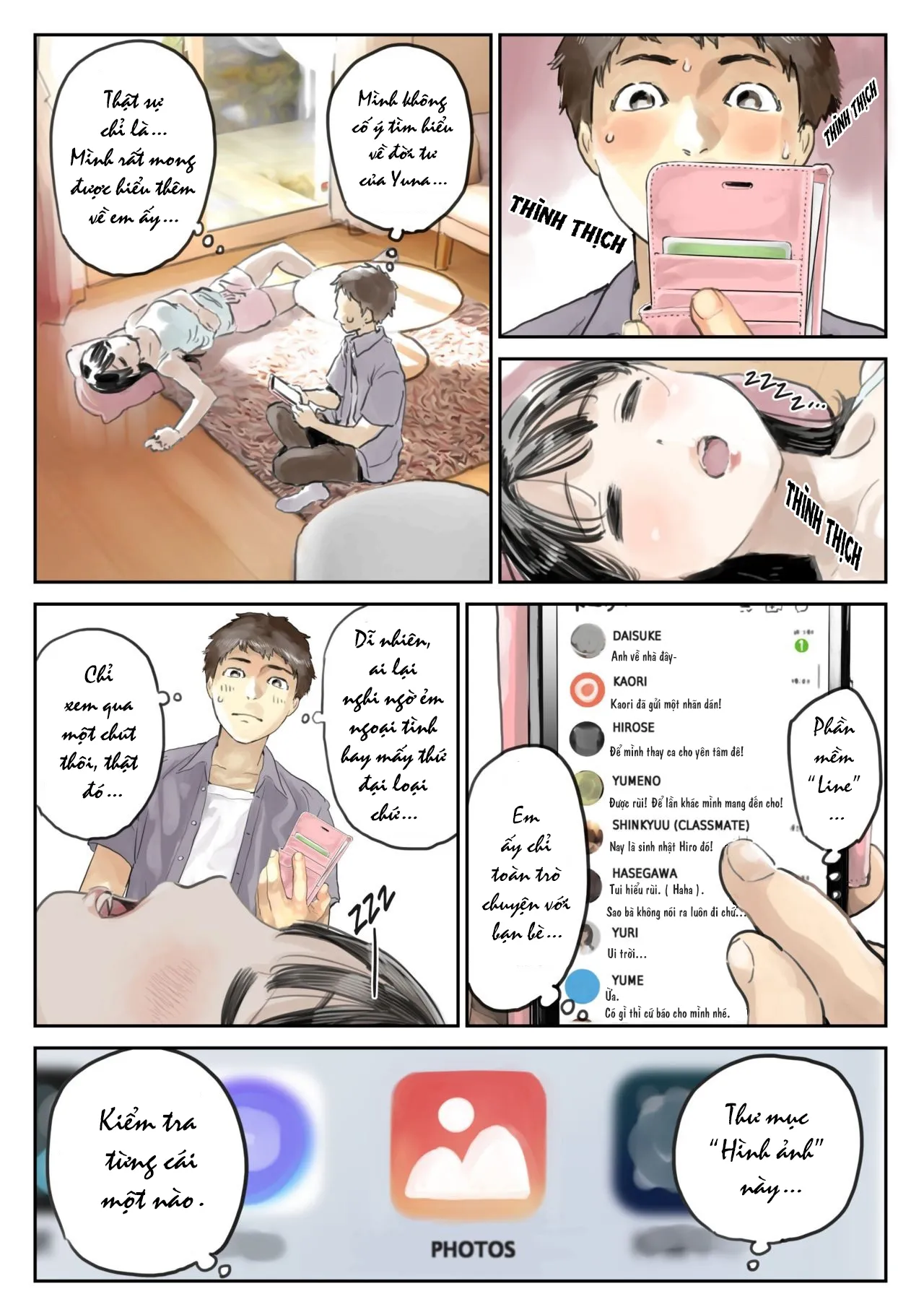 HentaiVN.net - Ảnh 12 - Xem trộm điện thoại bạn gái [Kanojo no SmaPho o Nozoita dake nano ni; I Just Snooped through Her Smartphone] - Phần 1
