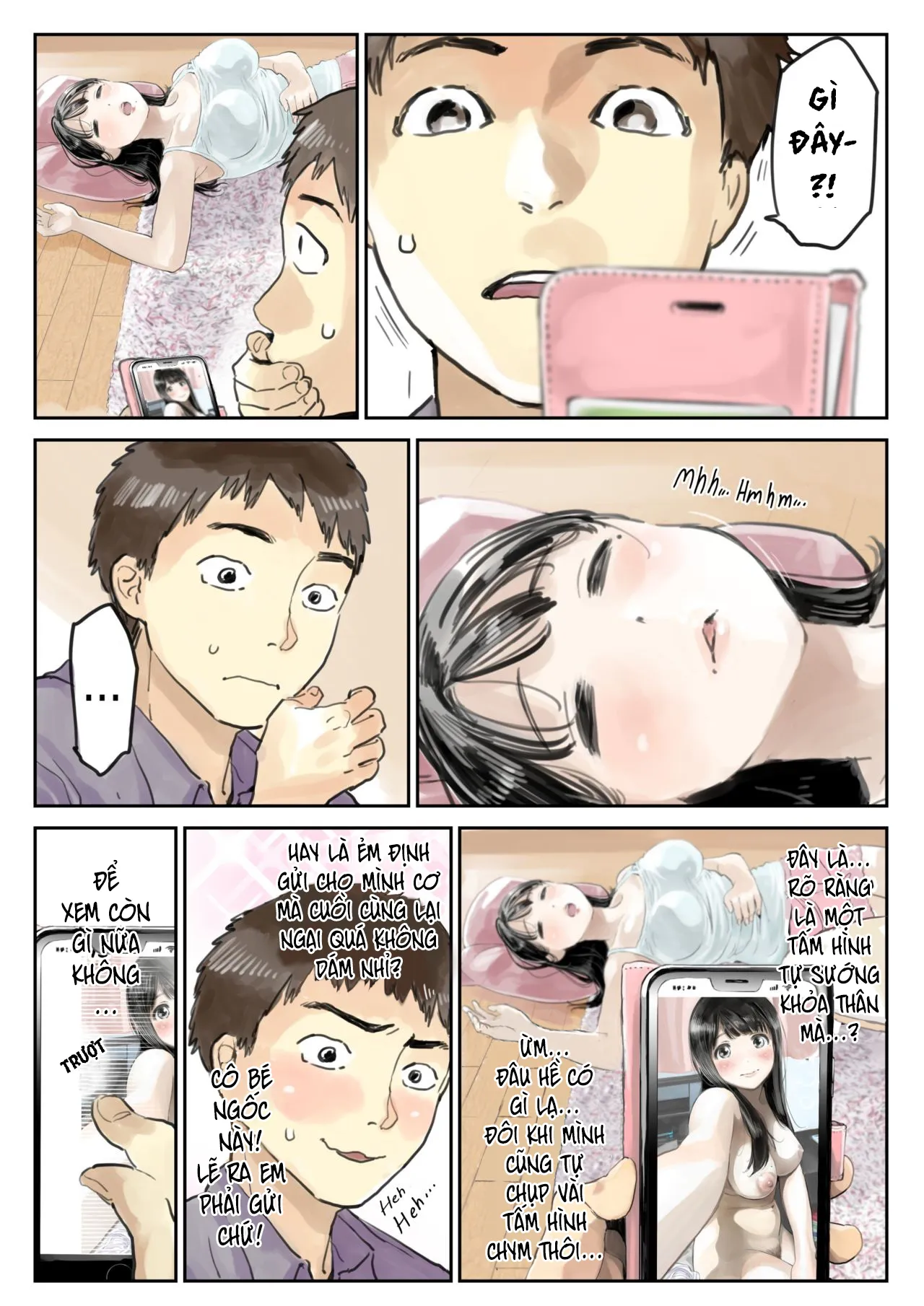 HentaiVN.net - Ảnh 22 - Xem trộm điện thoại bạn gái [Kanojo no SmaPho o Nozoita dake nano ni; I Just Snooped through Her Smartphone] - Phần 1