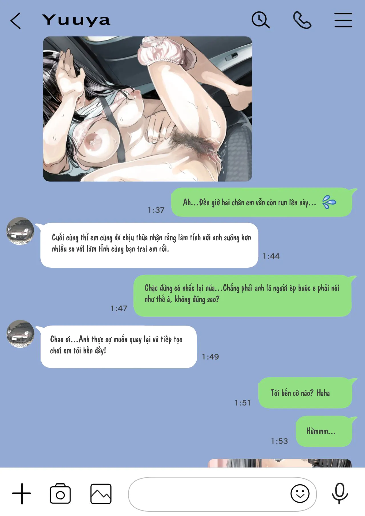 HentaiVN.net - Ảnh 10 - Xem trộm điện thoại bạn gái [Kanojo no SmaPho o Nozoita dake nano ni; I Just Snooped through Her Smartphone] - Phần 2