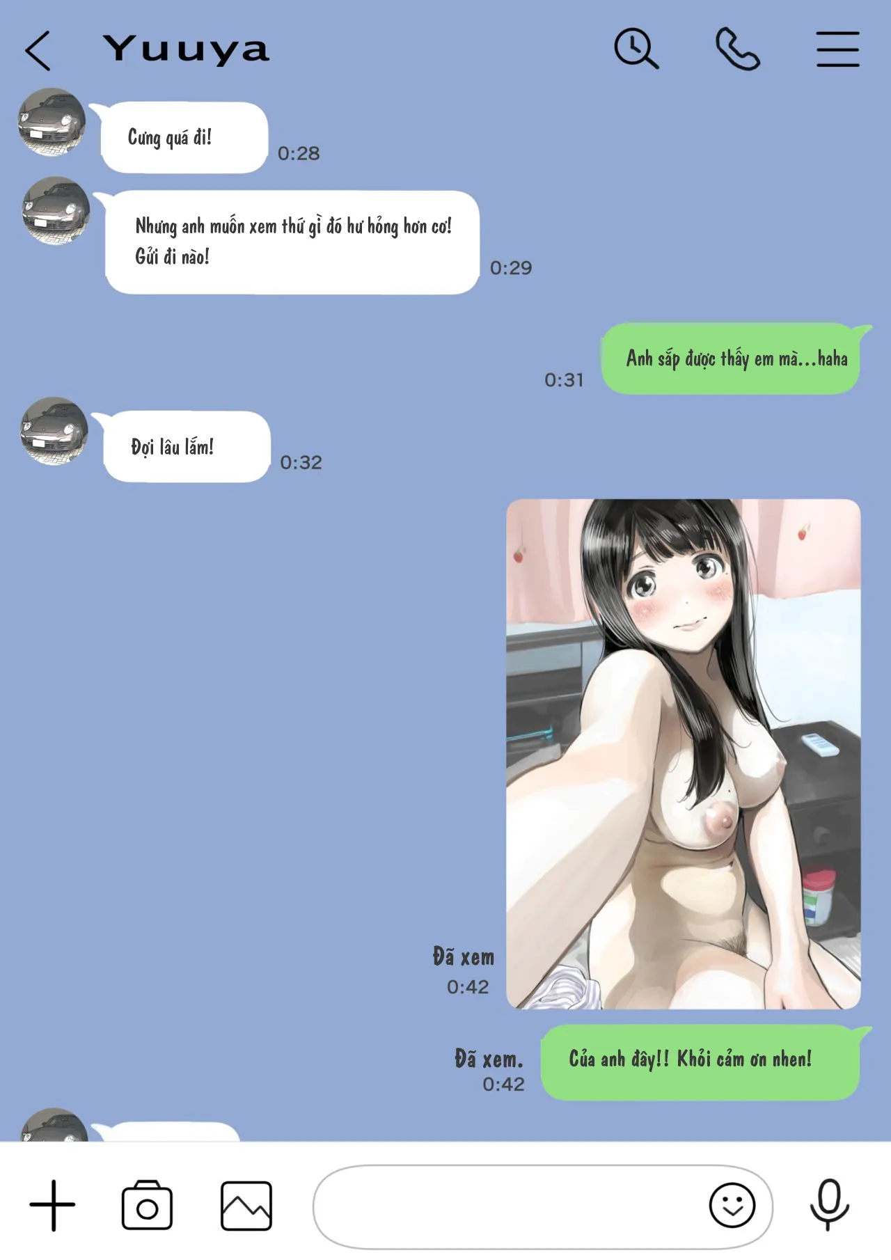 HentaiVN.net - Ảnh 13 - Xem trộm điện thoại bạn gái [Kanojo no SmaPho o Nozoita dake nano ni; I Just Snooped through Her Smartphone] - Phần 2