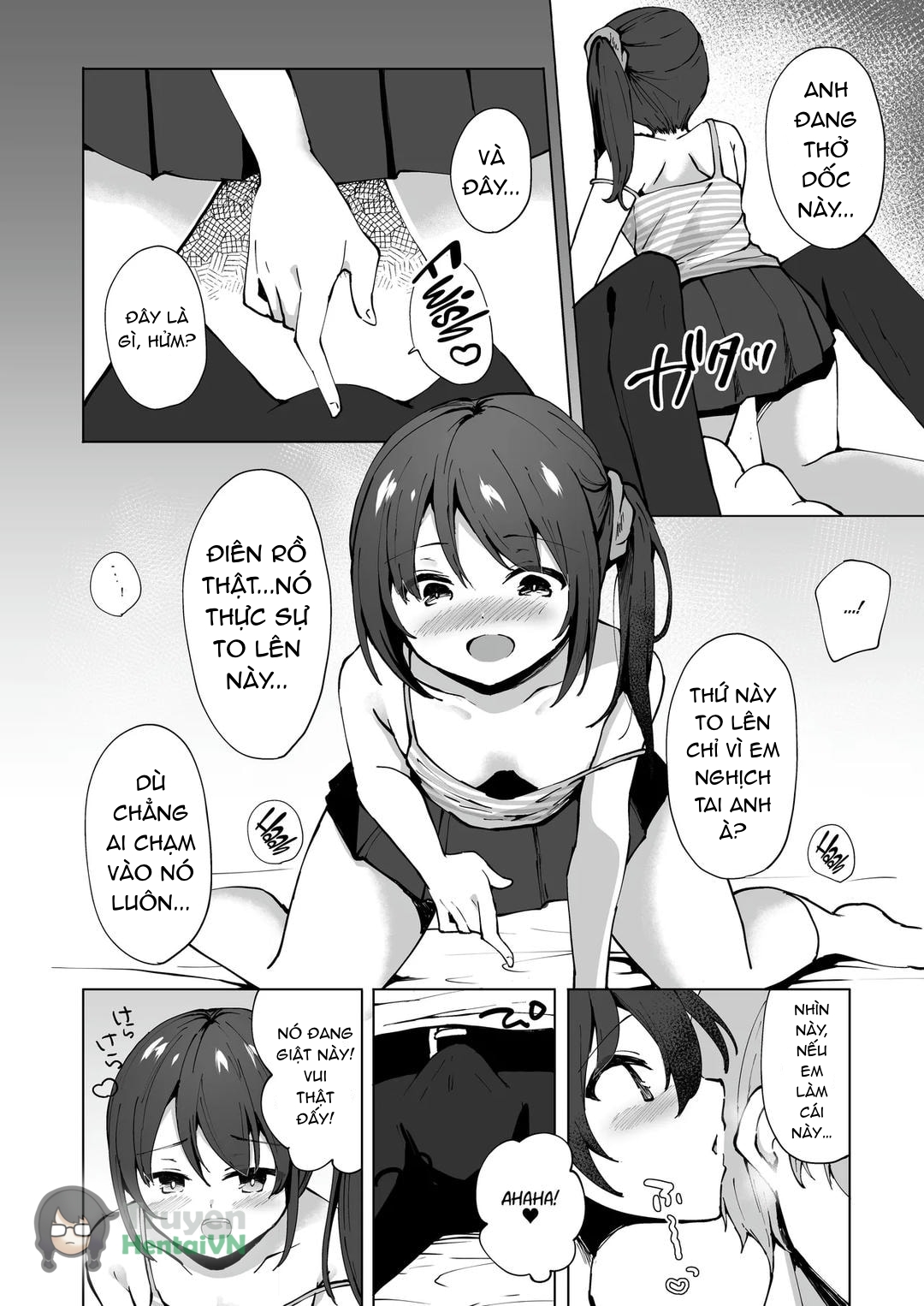 HentaiVN.net - Ảnh 10 - Namaiki J Imouto ga Onii-chan no Yumenikki o Kanaechau! Onii-chan, Kouiu no ga Suki nan desho? - Oneshot