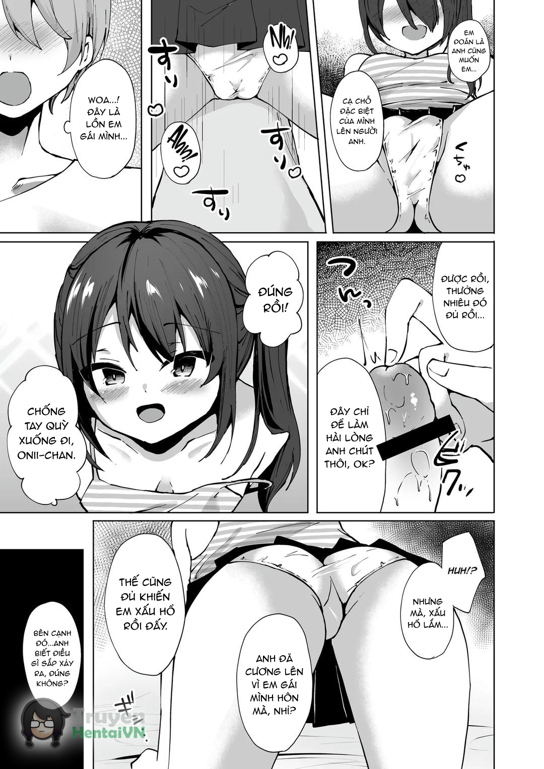 HentaiVN.net - Ảnh 17 - Namaiki J Imouto ga Onii-chan no Yumenikki o Kanaechau! Onii-chan, Kouiu no ga Suki nan desho? - Oneshot
