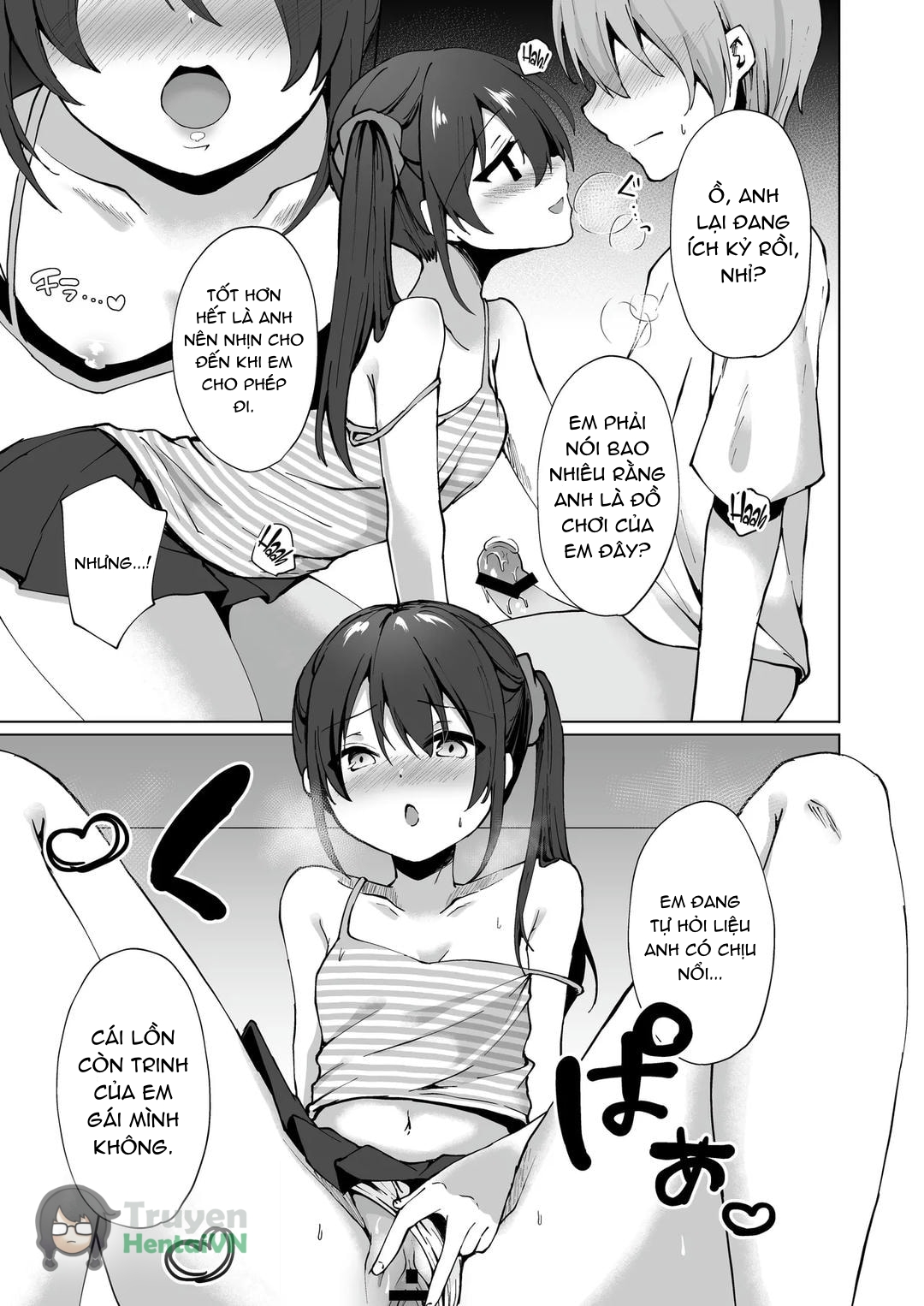 HentaiVN.net - Ảnh 25 - Namaiki J Imouto ga Onii-chan no Yumenikki o Kanaechau! Onii-chan, Kouiu no ga Suki nan desho? - Oneshot