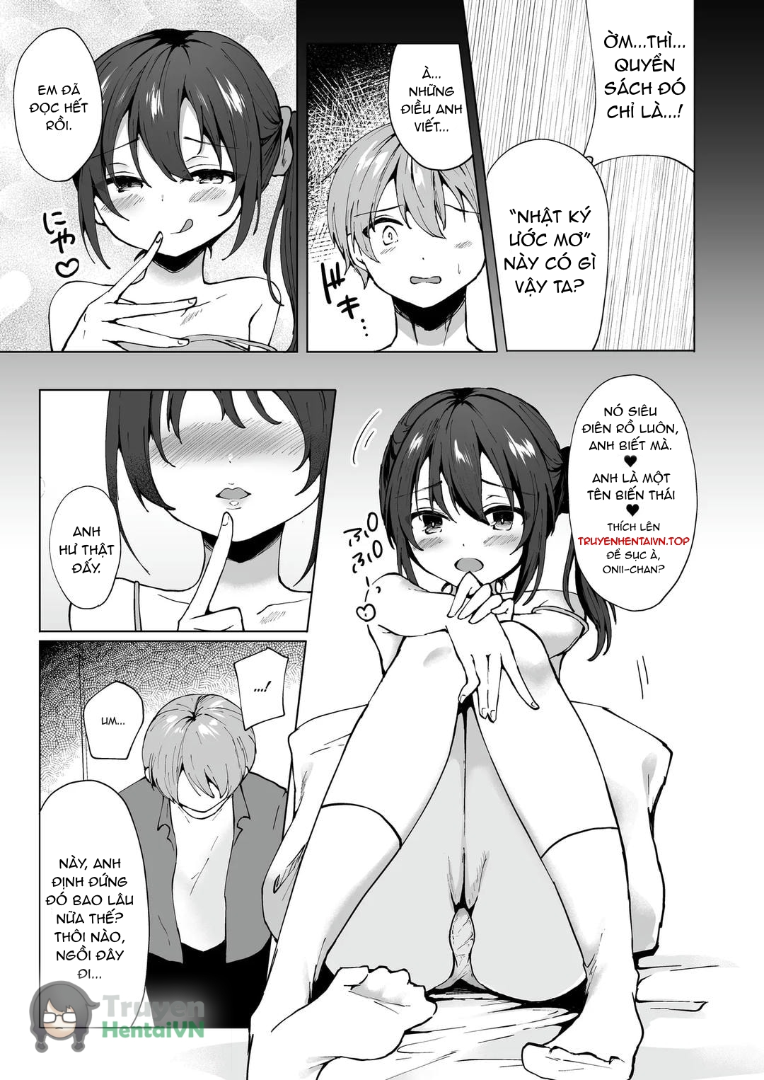 HentaiVN.net - Ảnh 5 - Namaiki J Imouto ga Onii-chan no Yumenikki o Kanaechau! Onii-chan, Kouiu no ga Suki nan desho? - Oneshot