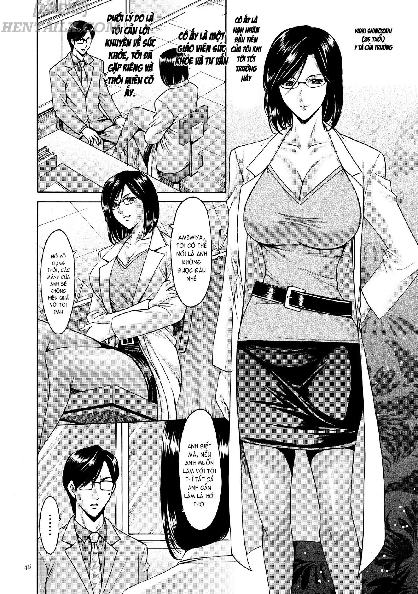 HentaiVN.net - Ảnh 5 - Saimin Choukyou Gakuen - Chap 3