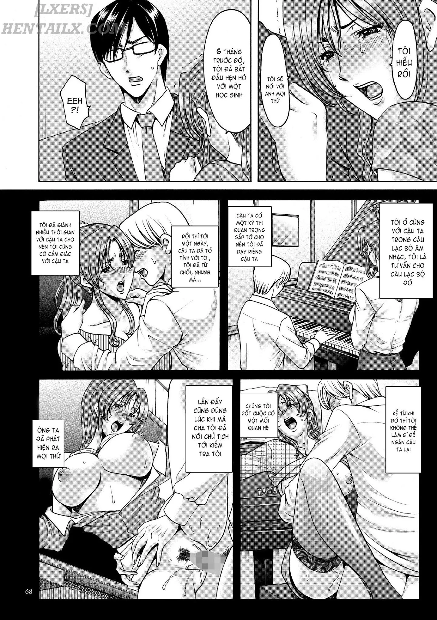 HentaiVN.net - Ảnh 9 - Saimin Choukyou Gakuen - Chap 4