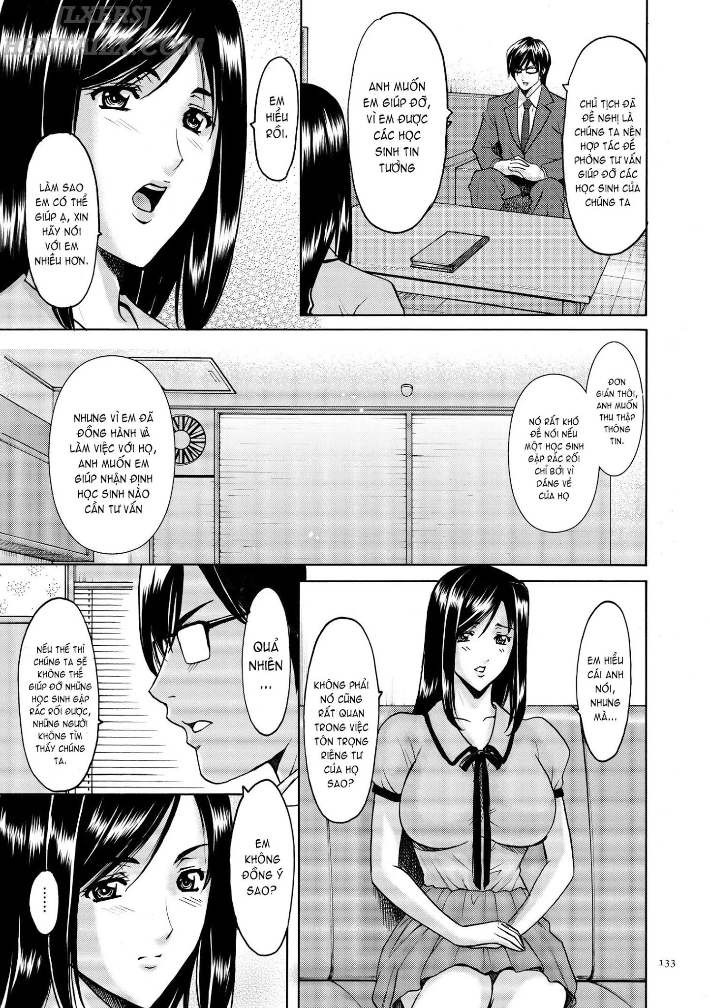 HentaiVN.net - Ảnh 17 - Saimin Choukyou Gakuen - Chap 7