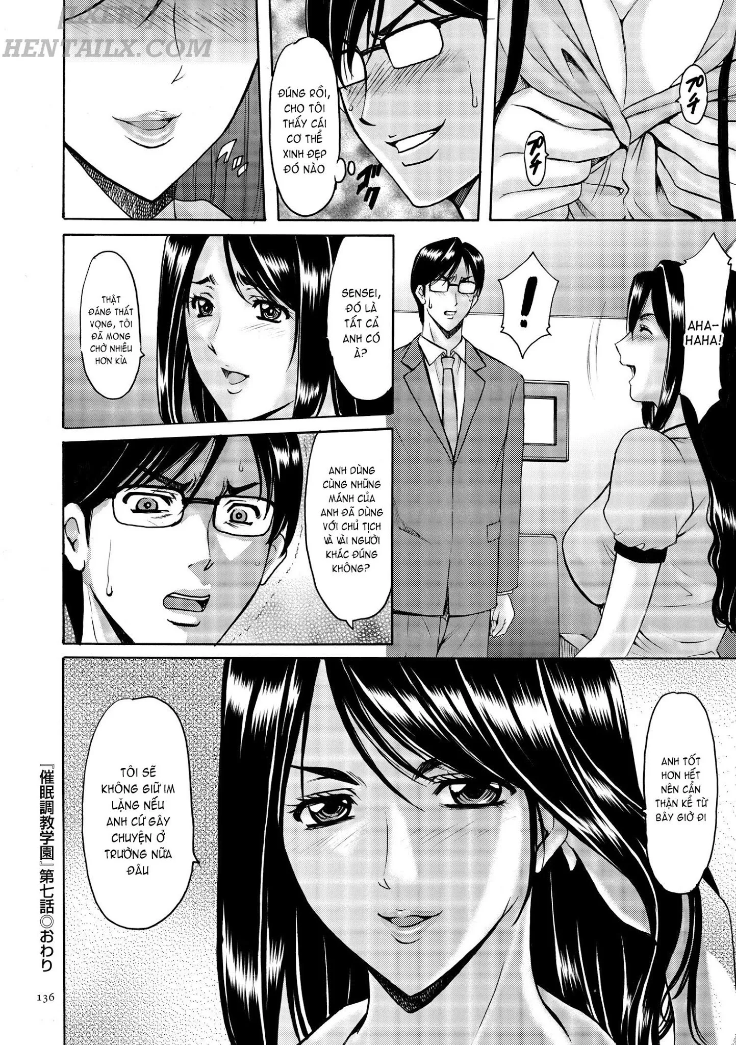 HentaiVN.net - Ảnh 20 - Saimin Choukyou Gakuen - Chap 7