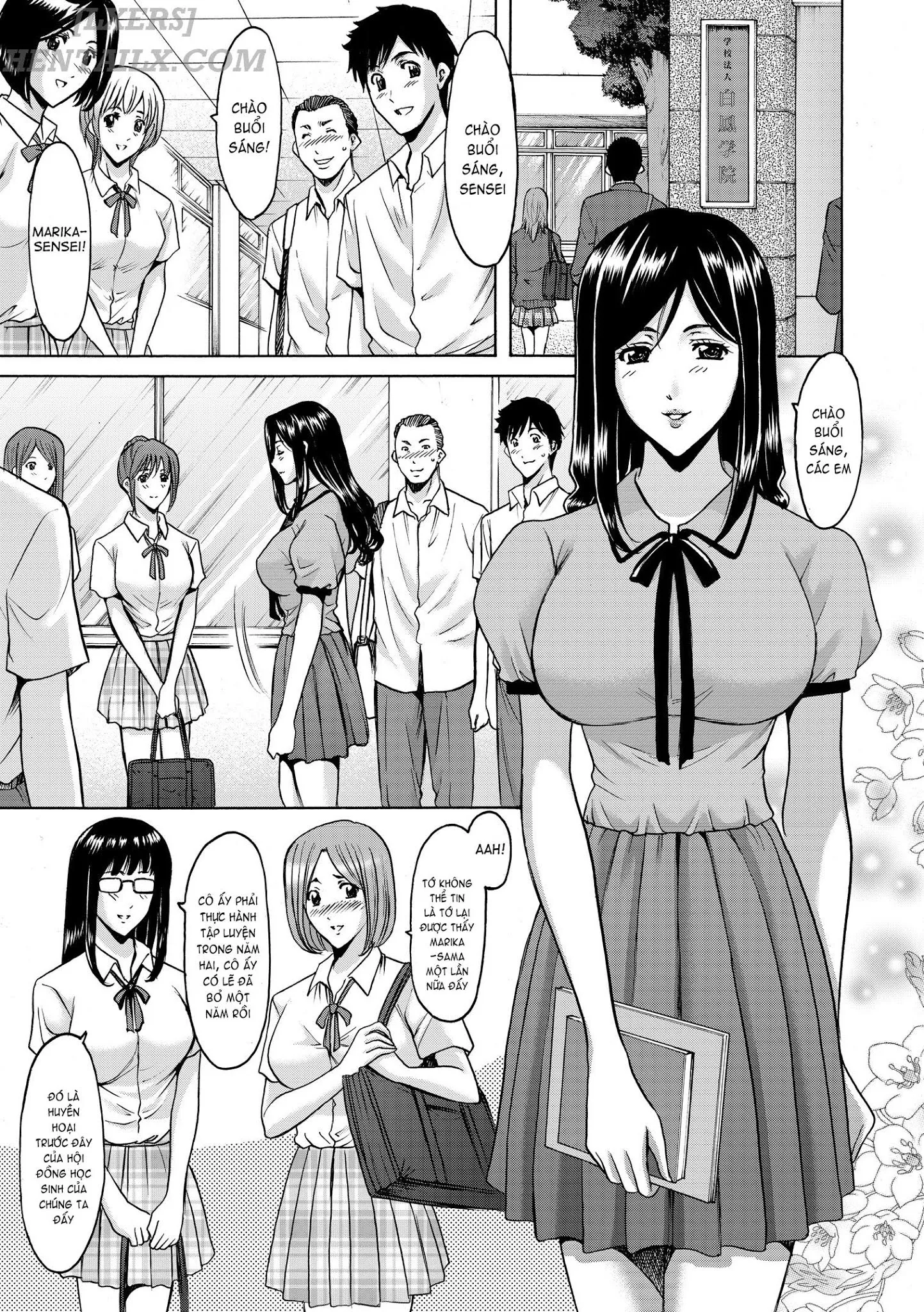 HentaiVN.net - Ảnh 3 - Saimin Choukyou Gakuen - Chap 7