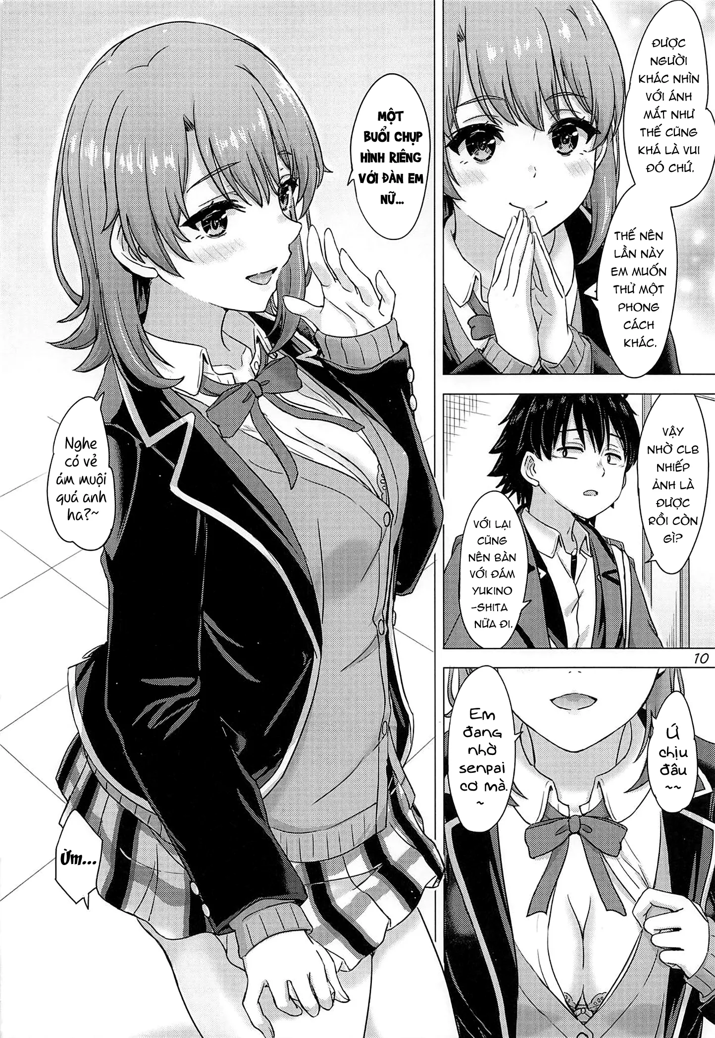 HentaiVN.net - Ảnh 10 - Tận hưởng cosplay sex trong buổi chụp hình cùng Iroha Isshiki. - Một bắn là nằm