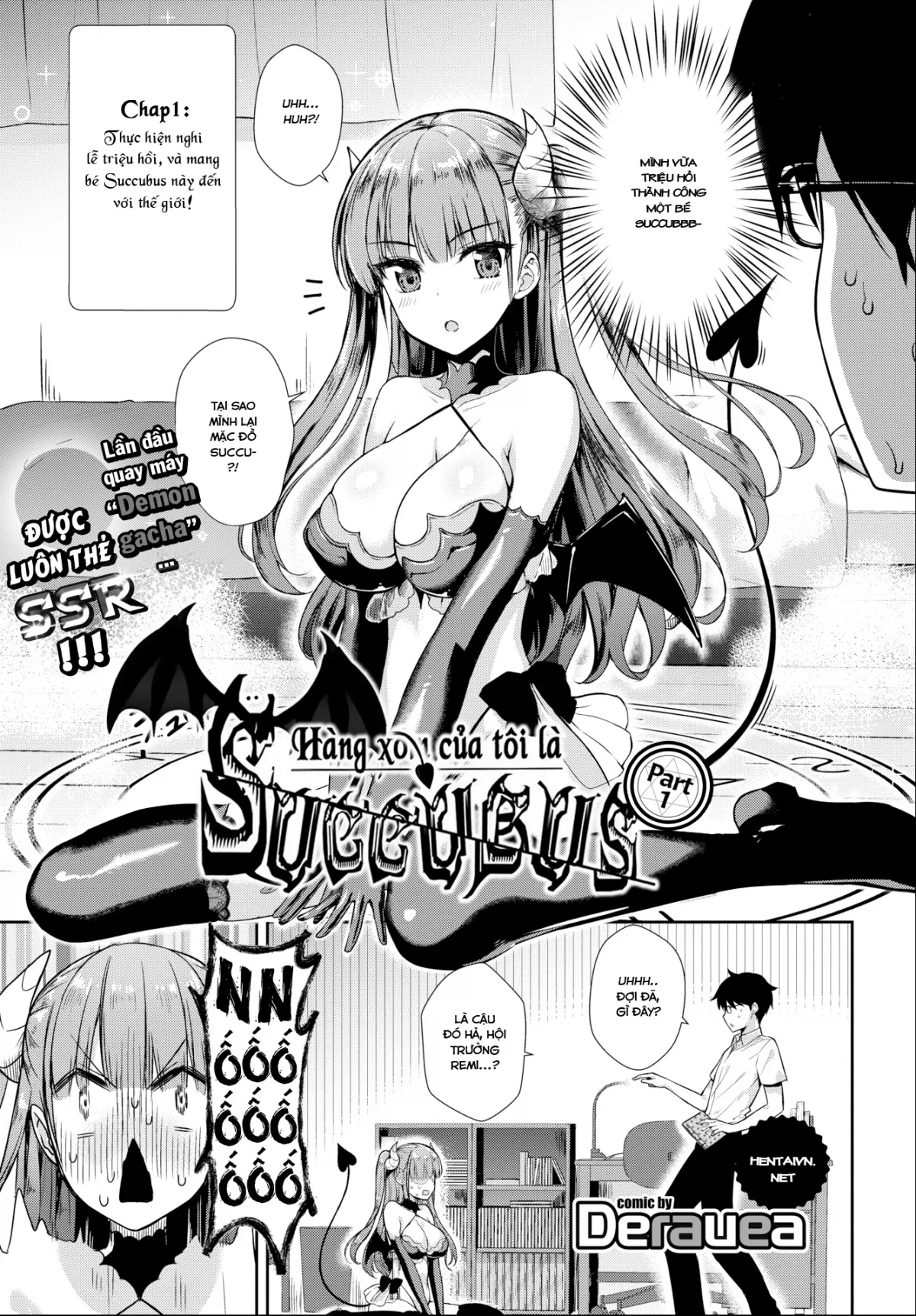 HentaiVN.net - Ảnh 3 - Hàng xóm của tôi là Succubus [My Neighbor Succubus-chan; Tonari no Succubus-chan; となりのサキュバスちゃん] - Chap 1