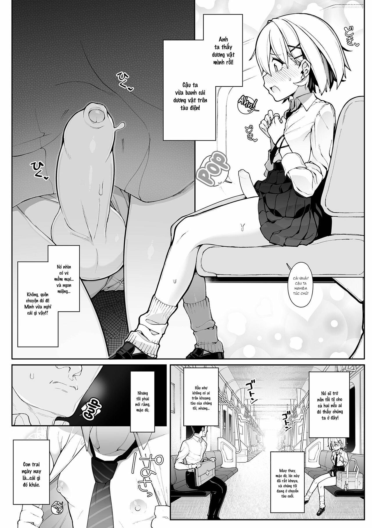 HentaiVN.net - Ảnh 4 - Densha de Yuuwaku Otokonoko - one shot