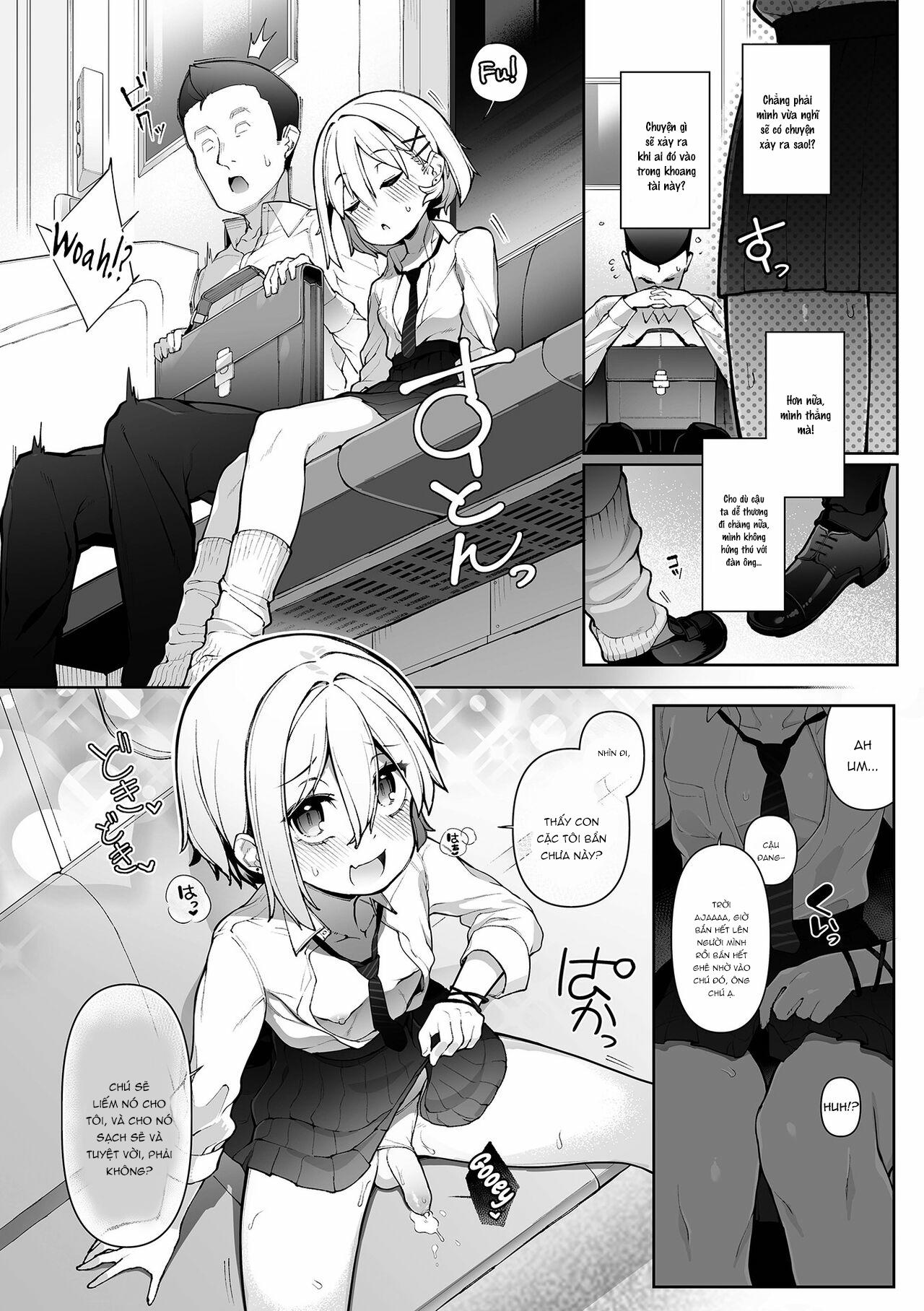 HentaiVN.net - Ảnh 7 - Densha de Yuuwaku Otokonoko - one shot