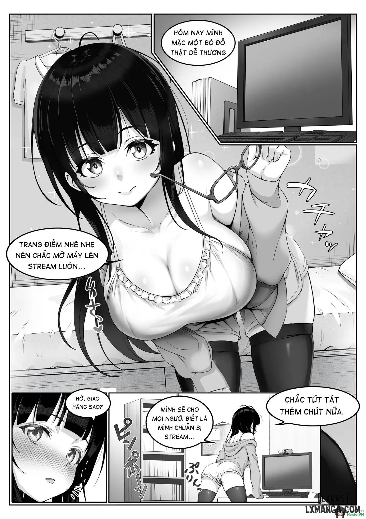 HentaiVN.net - Ảnh 11 - Streamer ‐ Neat and clean, she cha't atand the pleasure - Oneshot