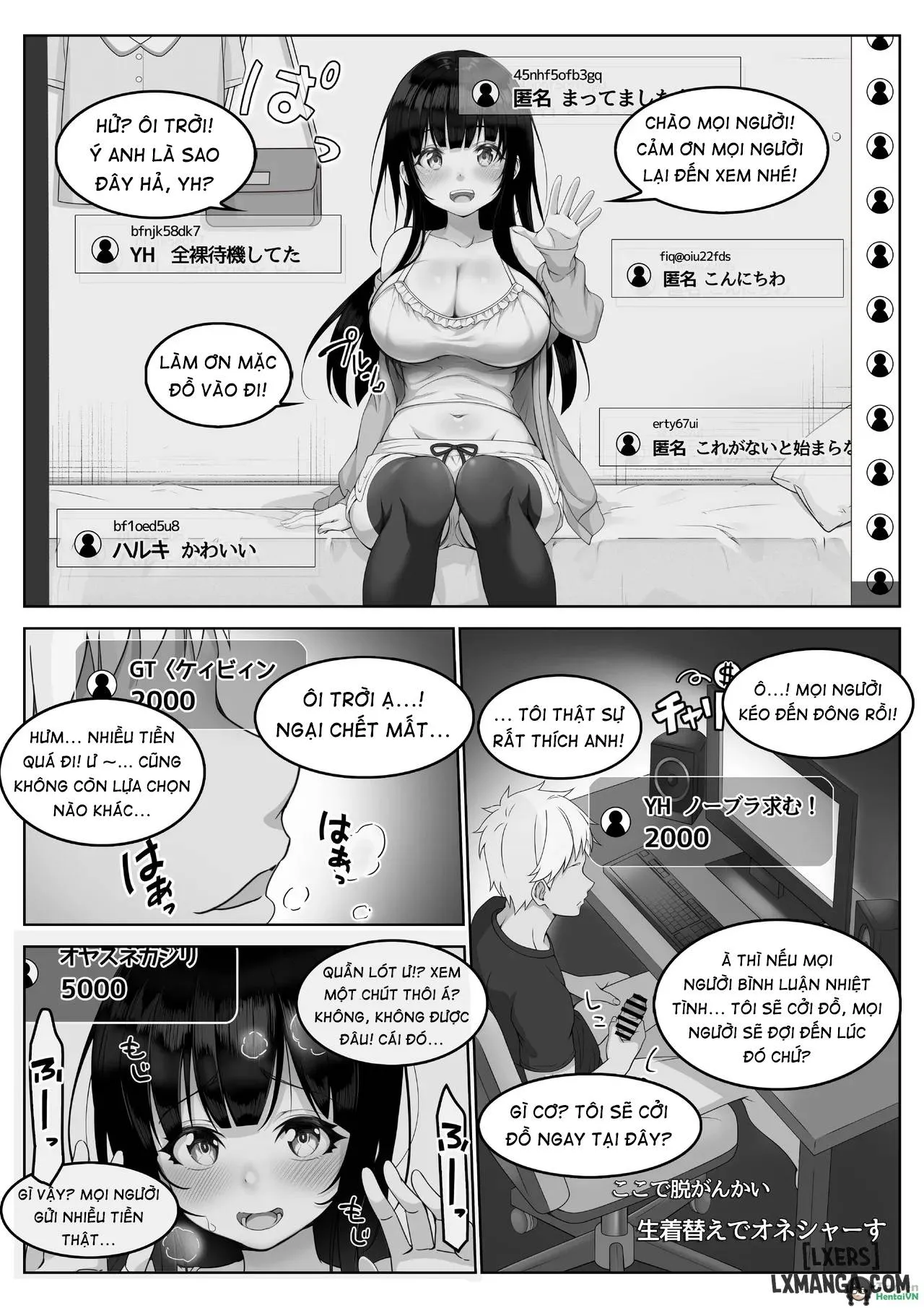 HentaiVN.net - Ảnh 14 - Streamer ‐ Neat and clean, she cha't atand the pleasure - Oneshot