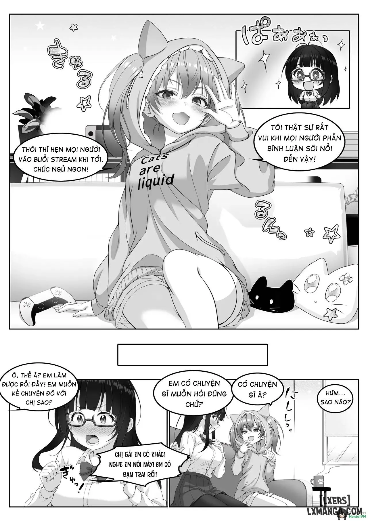 HentaiVN.net - Ảnh 8 - Streamer ‐ Neat and clean, she cha't atand the pleasure - Oneshot