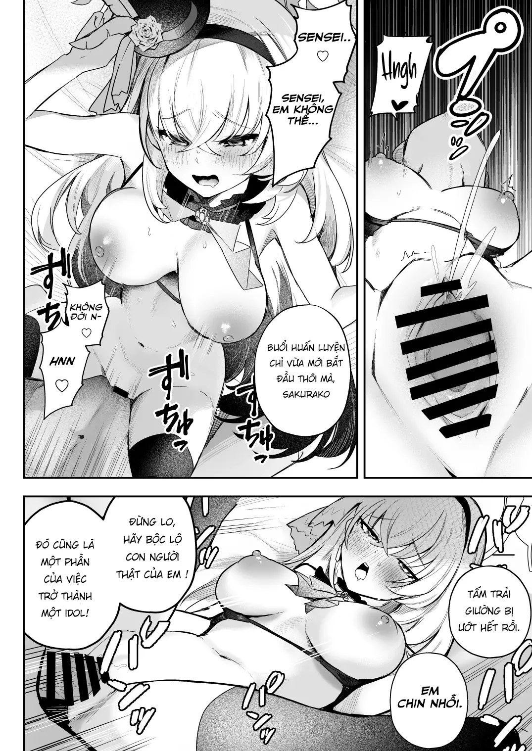 HentaiVN.net - Ảnh 10 - Buổi đào tạo Idol! Lớp học thần tượng - 1 mình cân 3 em super idol
