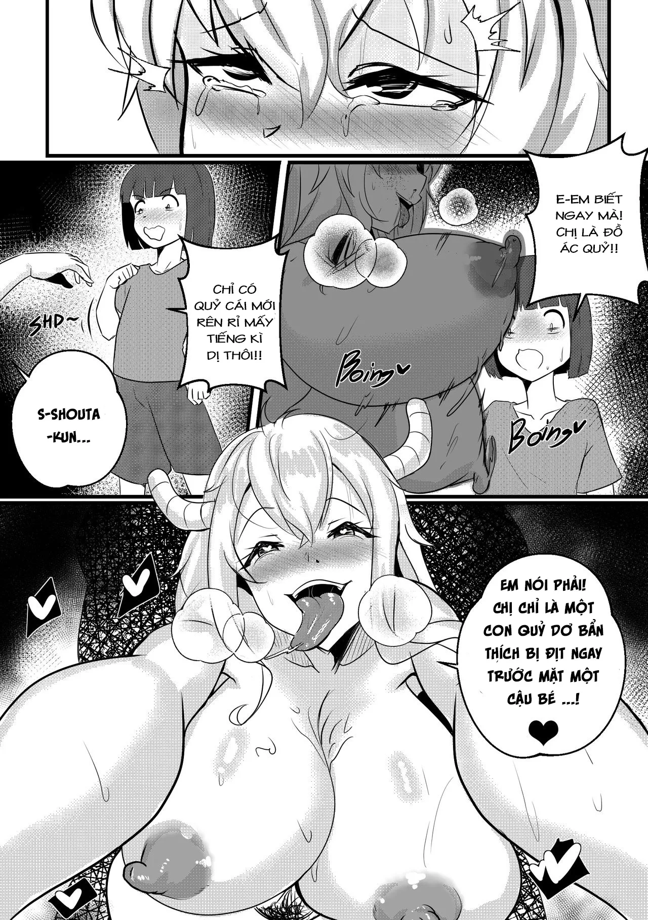 HentaiVN.net - Ảnh 12 - Chị gái vì tôi mà bú cặc thầy giáo! [B-Trayal 33 (Kobayashi-san-chi no Maid Dragon) ; 小林さんちのメイドラゴン] - Oneshot