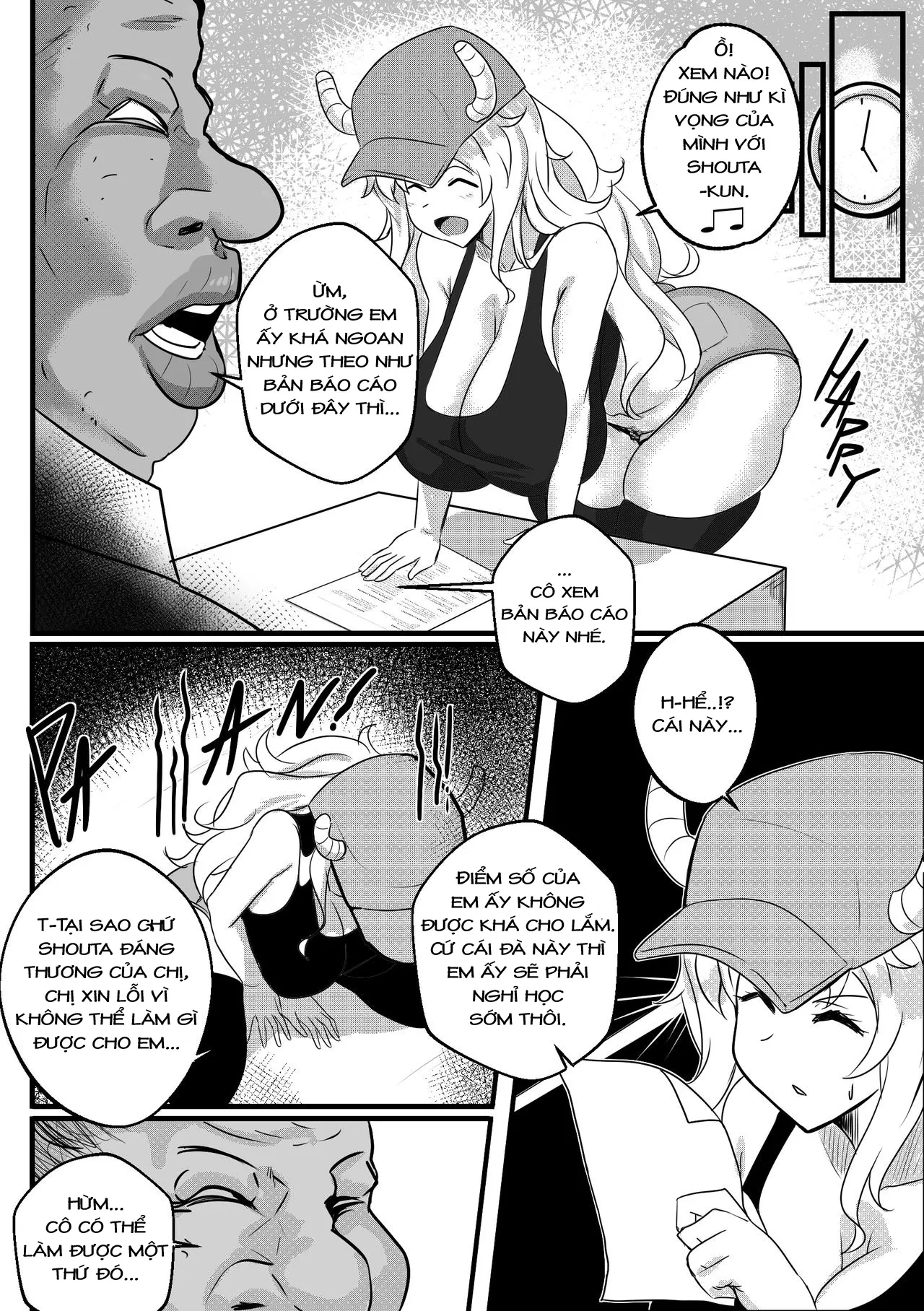 HentaiVN.net - Ảnh 5 - Chị gái vì tôi mà bú cặc thầy giáo! [B-Trayal 33 (Kobayashi-san-chi no Maid Dragon) ; 小林さんちのメイドラゴン] - Oneshot