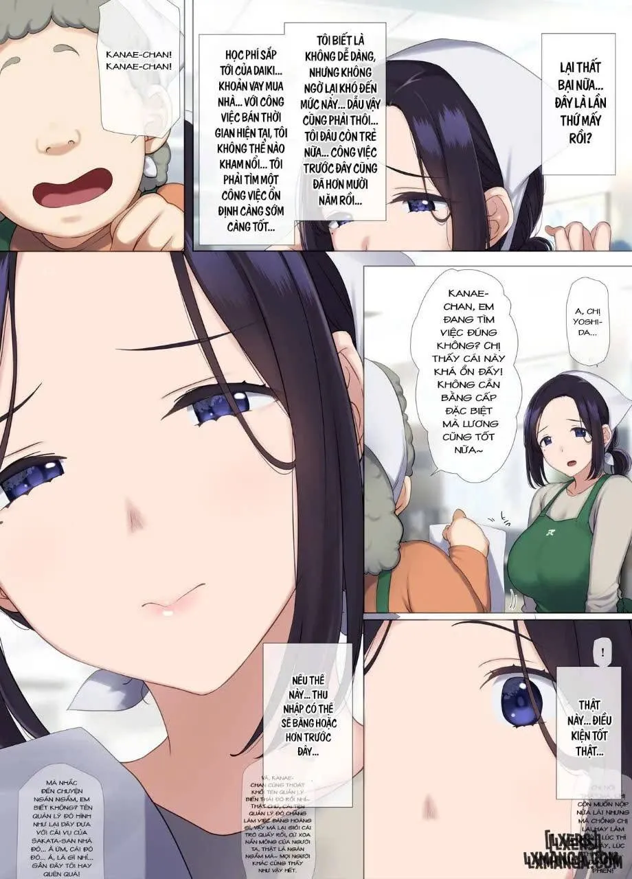 HentaiVN.net - Ảnh 4 - Hitozuma OL no Oshigoto wa Shachou no Musuko no Seishori Benki desu - Oneshot