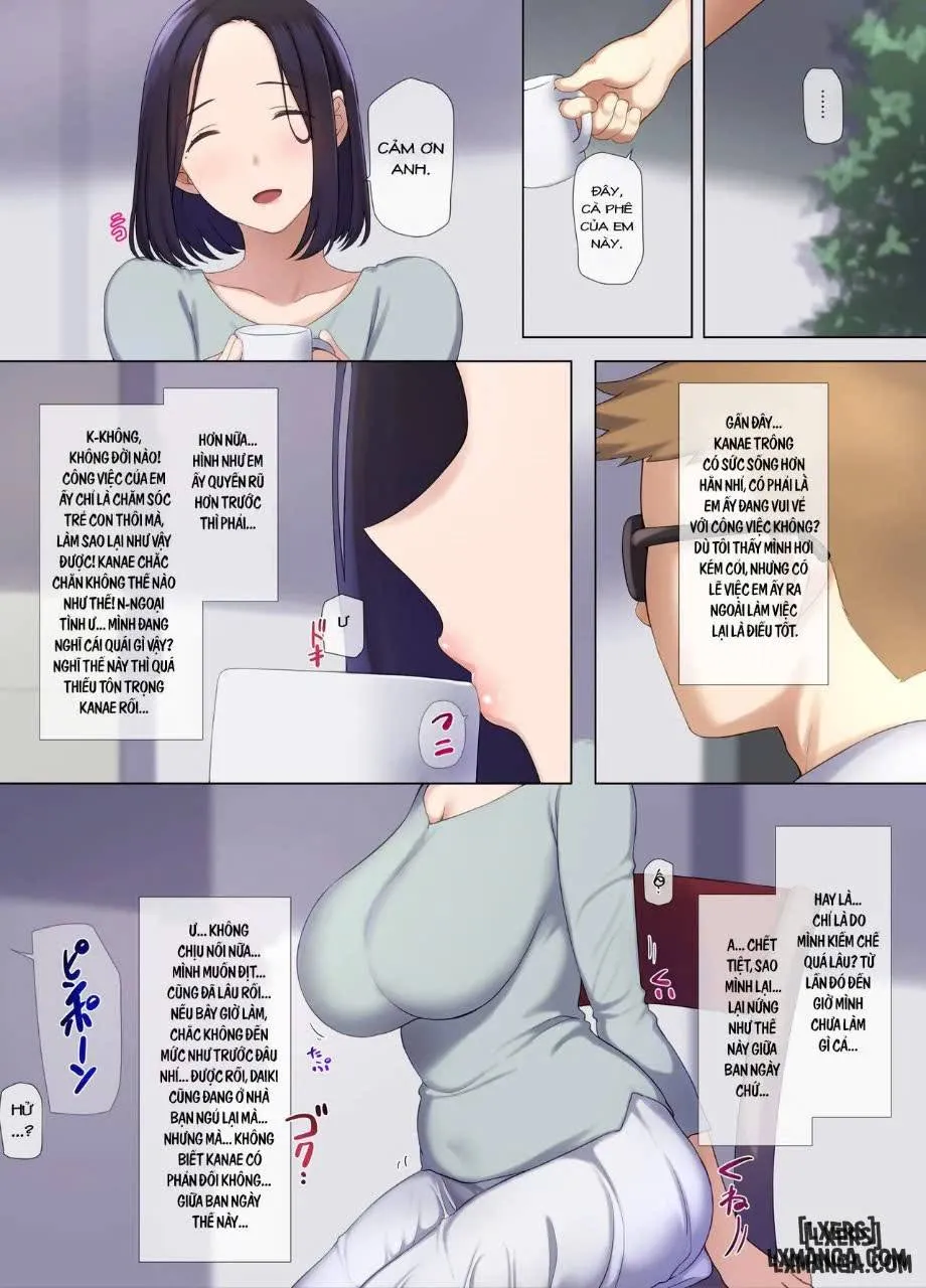 HentaiVN.net - Ảnh 48 - Hitozuma OL no Oshigoto wa Shachou no Musuko no Seishori Benki desu - Oneshot
