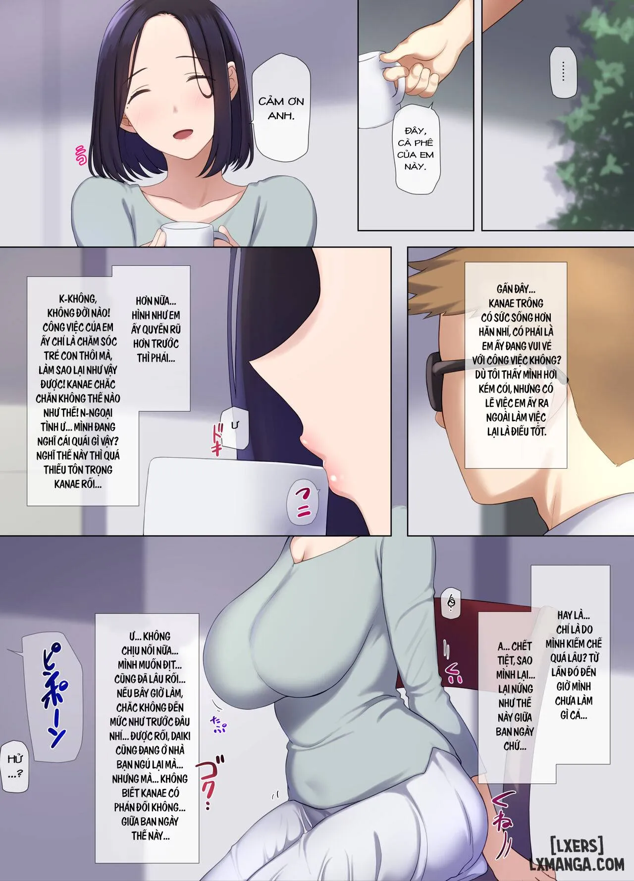 HentaiVN.net - Ảnh 22 - Hitozuma OL no Oshigoto wa Shachou no Musuko no Seishori Benki desu - Chap 2.