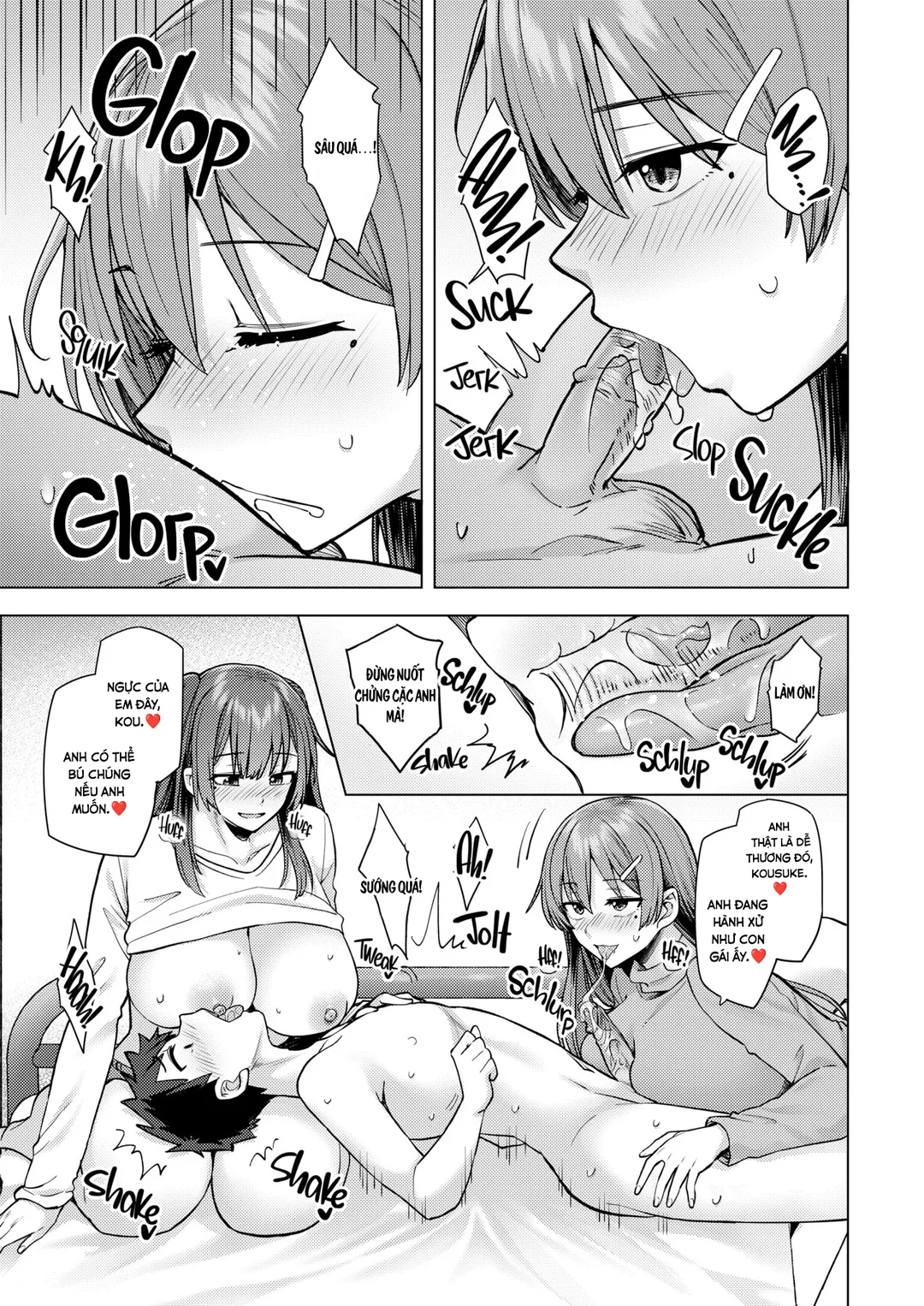 HentaiVN.net - Ảnh 31 - Bị hai em gái kế chế ngự - Oneshot
