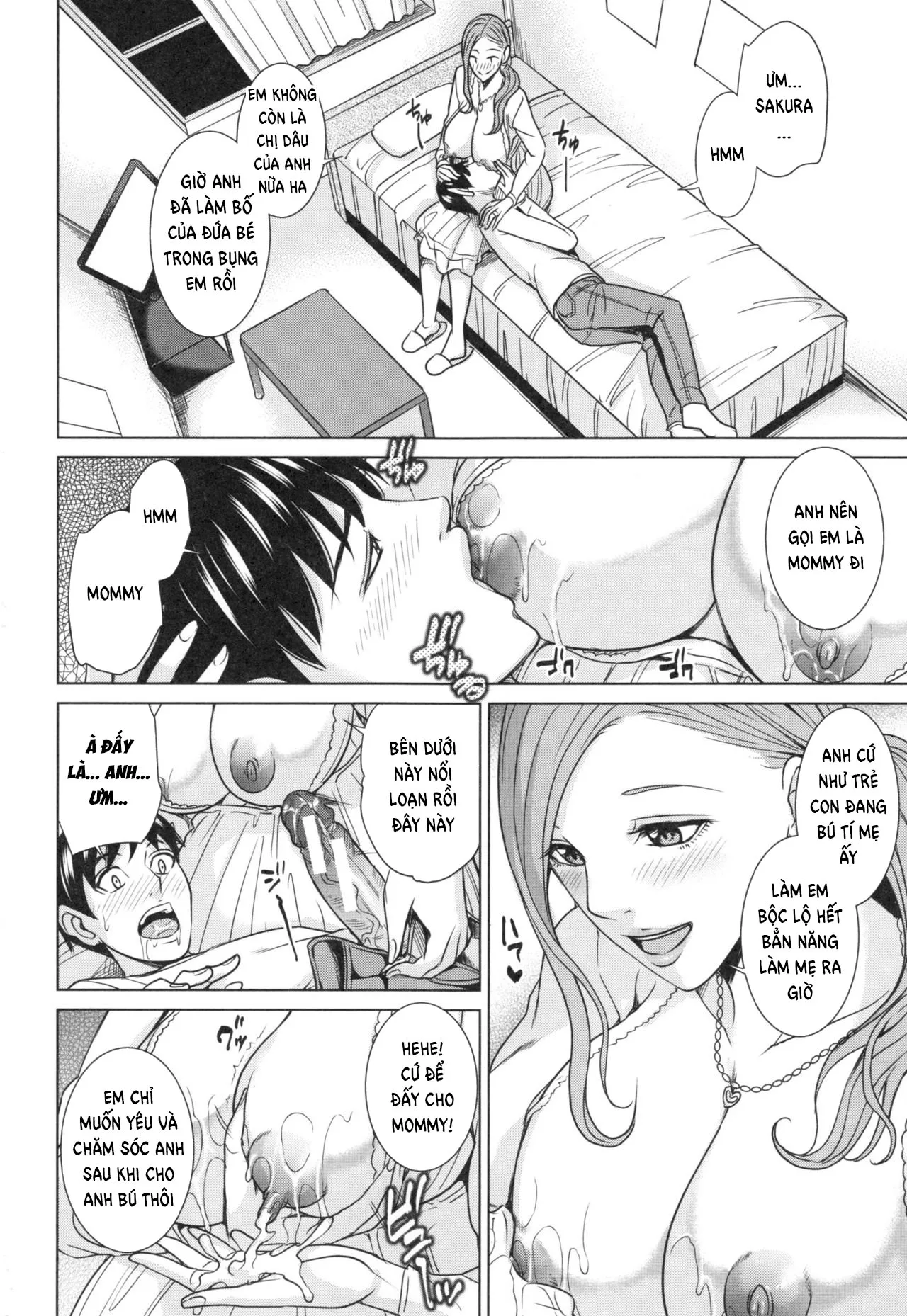 HentaiVN.net - Ảnh 17 - Sister-in-Law Slut Life [Ore no Nee-san, Watashi no Otouto; Aniyome Bitch Life] - Chap 3