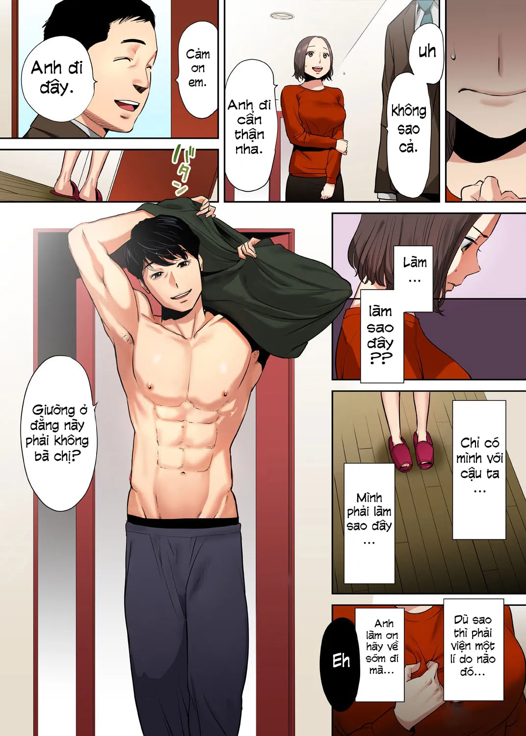 HentaiVN.net - Ảnh 23 - Cấp dưới của chồng làm tôi ra lênh láng... Ngoại tình thật là sướng đến điên đảo. [「夫の部下にイかされちゃう…」抗えず感じてしまう不倫妻] - Chap 1