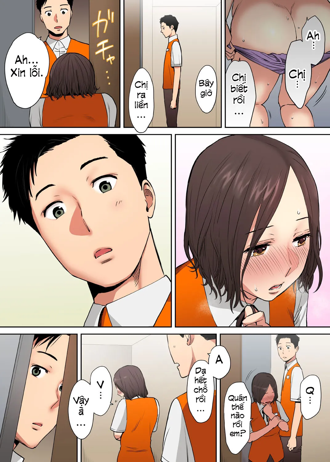 HentaiVN.net - Ảnh 6 - Cấp dưới của chồng làm tôi ra lênh láng... Ngoại tình thật là sướng đến điên đảo. [「夫の部下にイかされちゃう…」抗えず感じてしまう不倫妻] - Chap 4