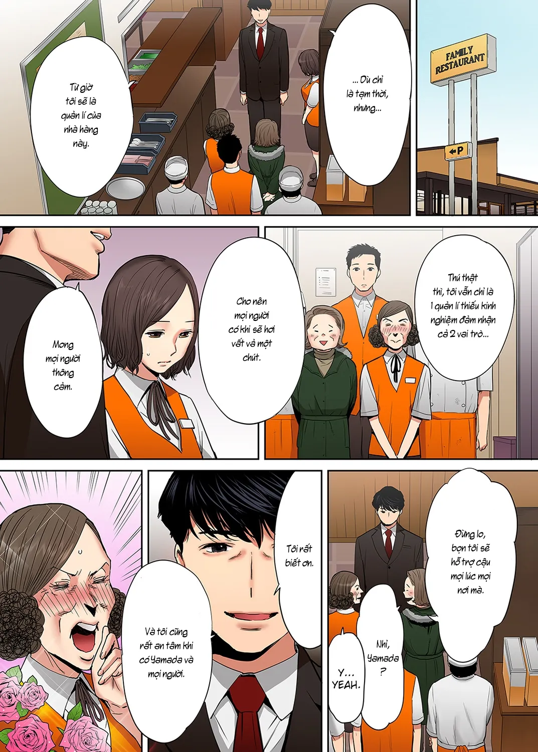 HentaiVN.net - Ảnh 18 - Cấp dưới của chồng làm tôi ra lênh láng... Ngoại tình thật là sướng đến điên đảo. [「夫の部下にイかされちゃう…」抗えず感じてしまう不倫妻] - Chap 5: Tình tay ba, Okamoto dưới trướng.