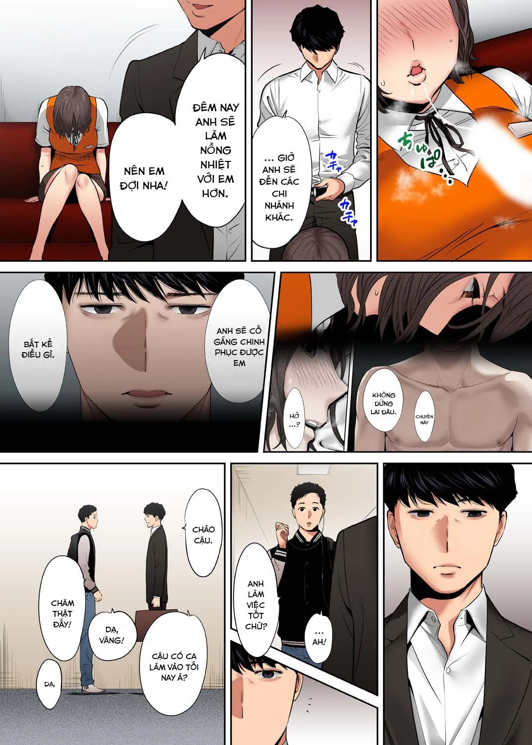 HentaiVN.net - Ảnh 14 - Cấp dưới của chồng làm tôi ra lênh láng... Ngoại tình thật là sướng đến điên đảo. [「夫の部下にイかされちゃう…」抗えず感じてしまう不倫妻] - Chap 8