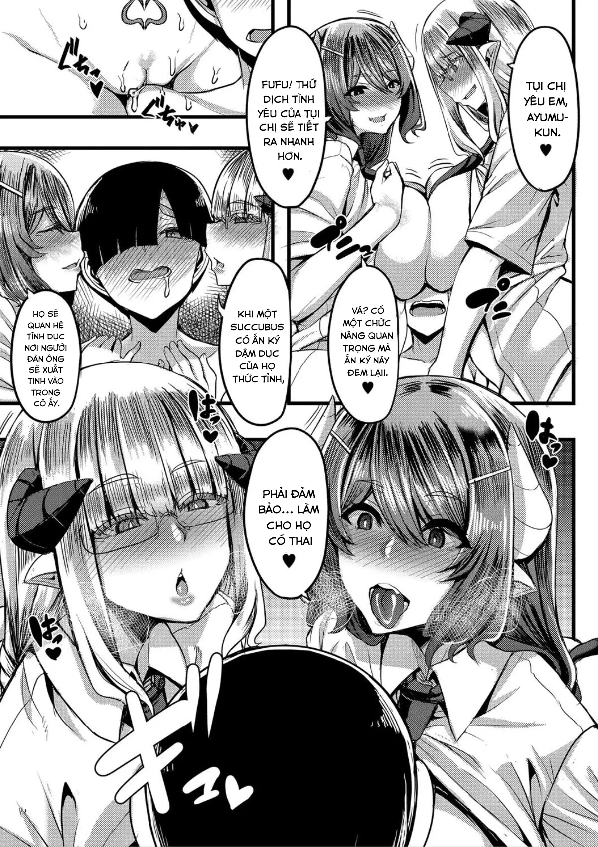 HentaiVN.net - Ảnh 11 - Succubus Sakusei-bu - Chap 4