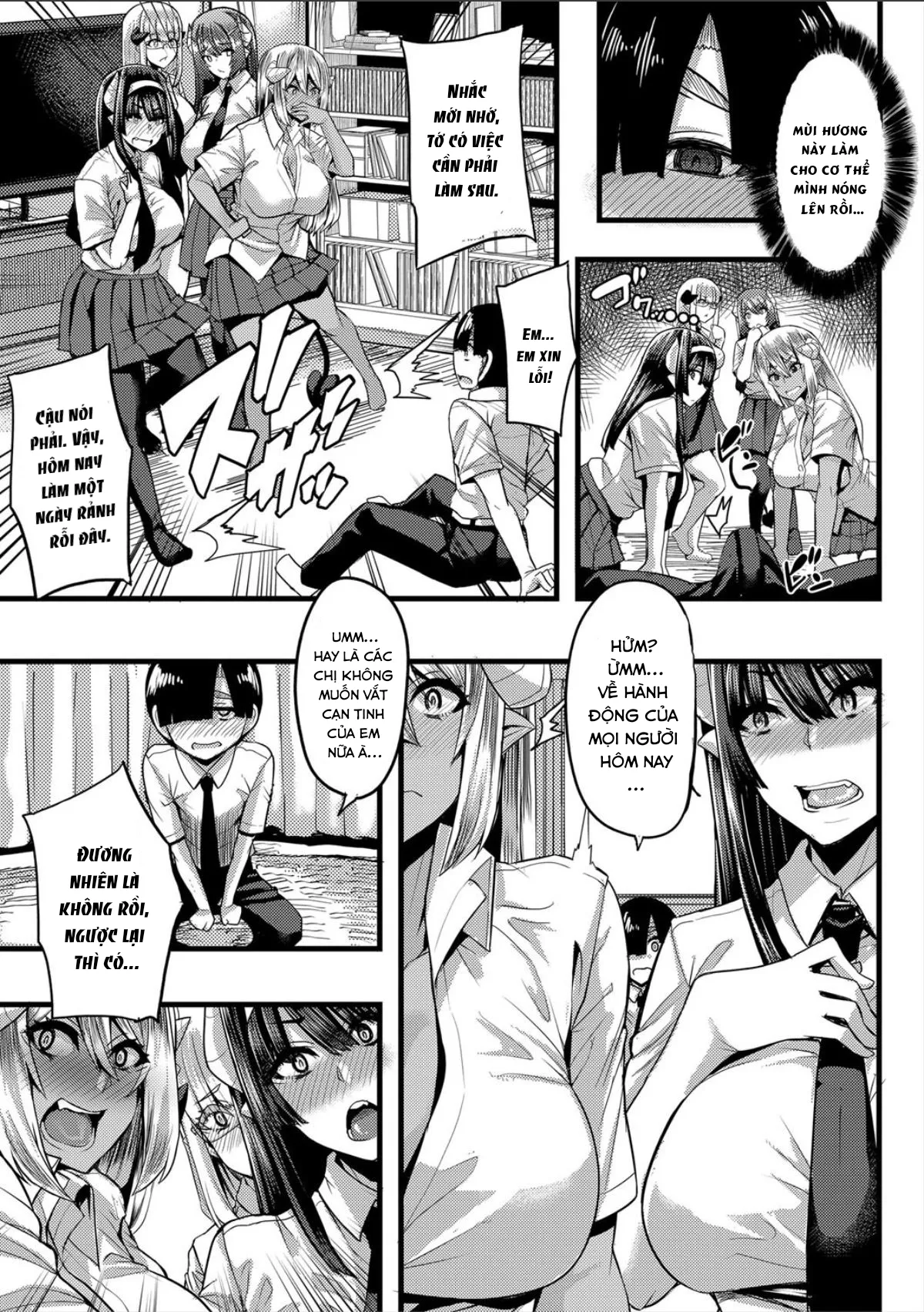 HentaiVN.net - Ảnh 7 - Succubus Sakusei-bu - Chap 4