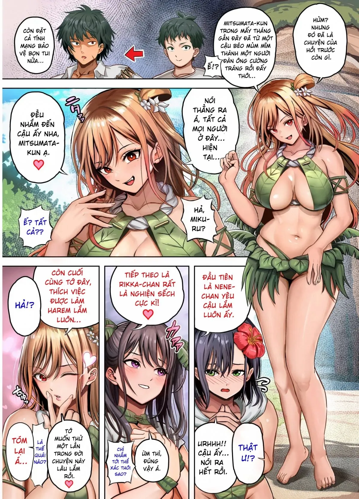 HentaiVN.net - Ảnh 12 - Mujintou Sounans Harem [無人島遭難ハーレム] - Chap 1
