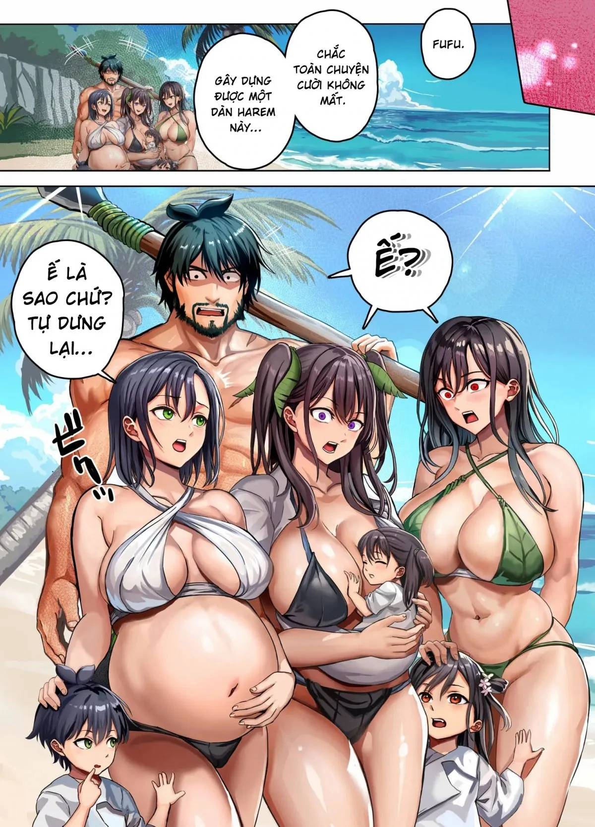 HentaiVN.net - Ảnh 52 - Mujintou Sounans Harem [無人島遭難ハーレム] - Phần CG